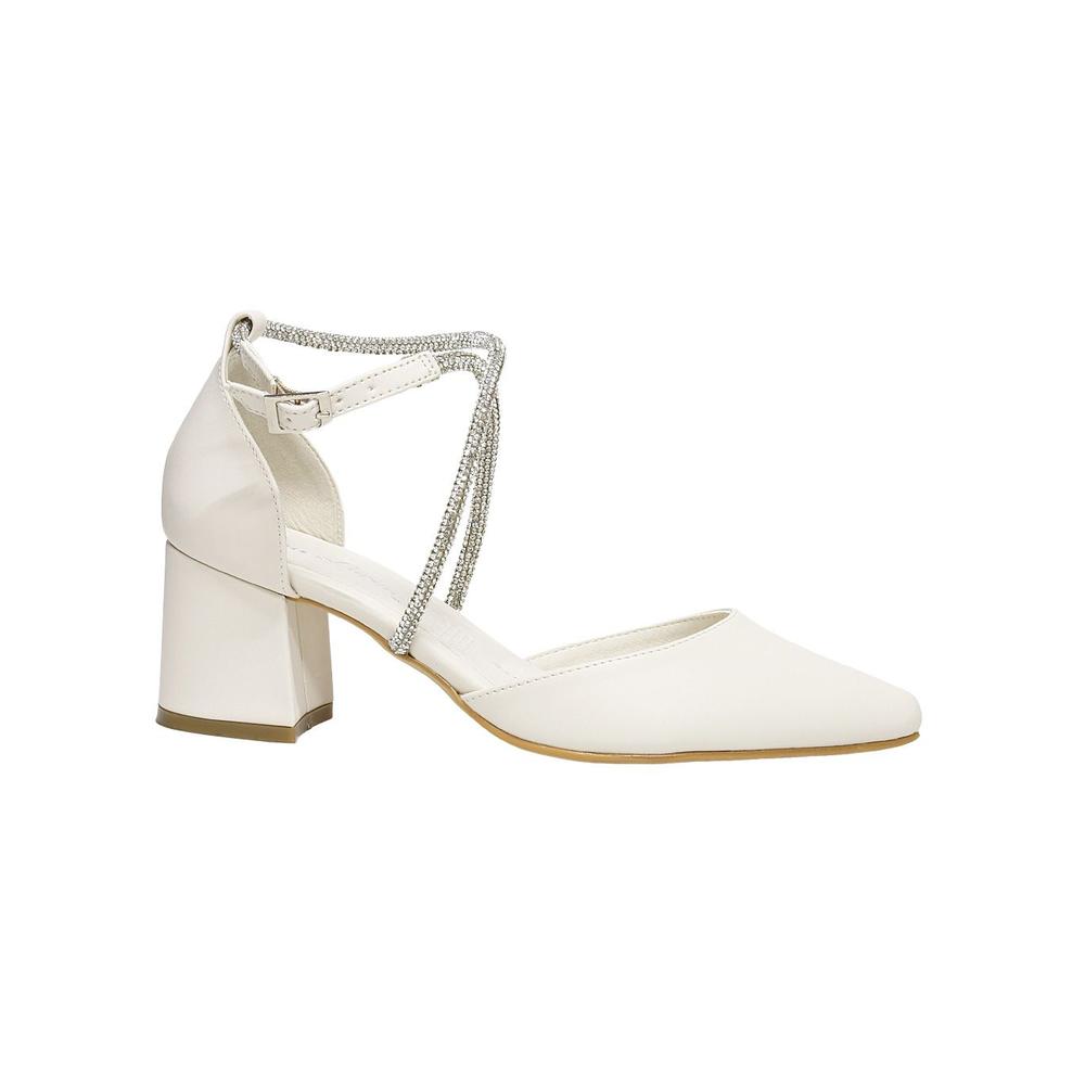 Zapatilla Mujer Tacon Crema Gina Loren 23804103