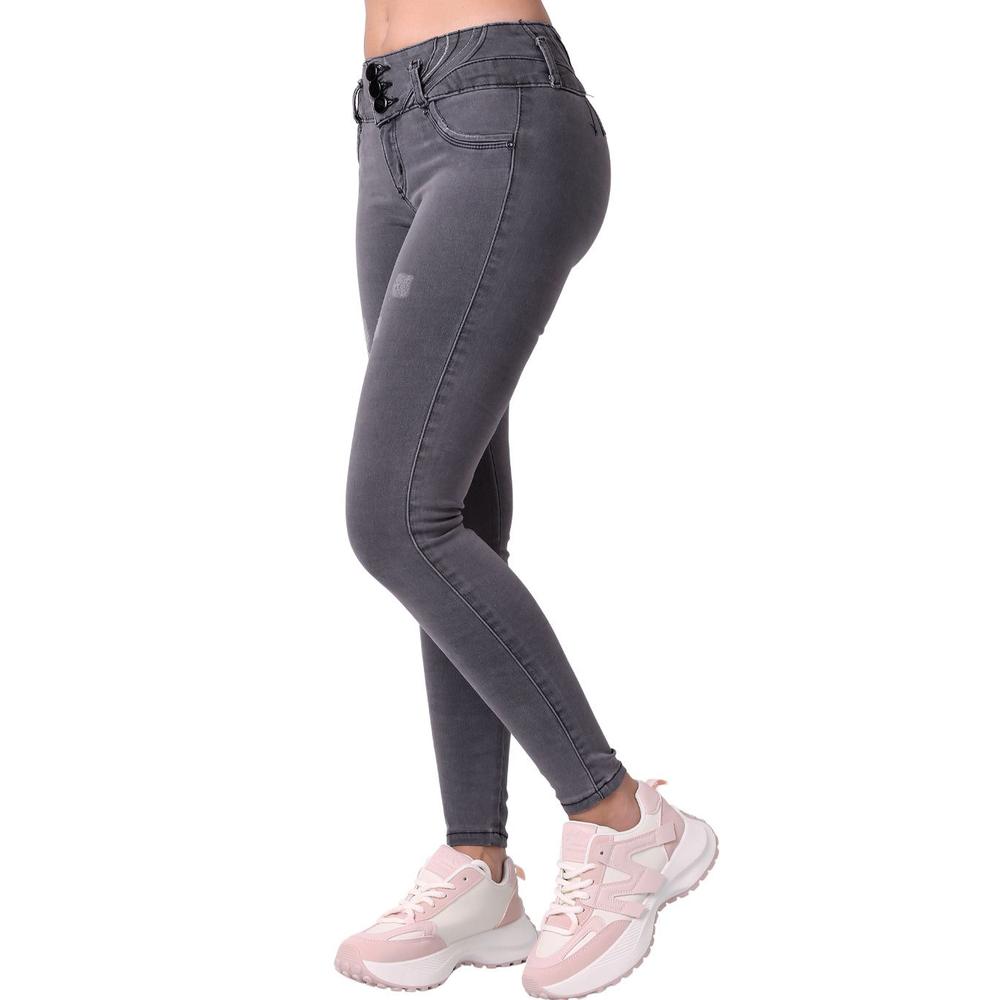 Jeans Mujer Moda Gris Fergino 52905203