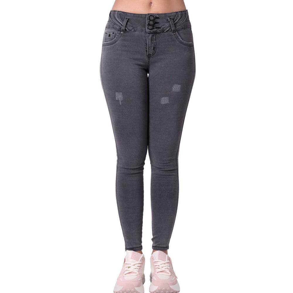 Jeans Mujer Moda Gris Fergino 52905203