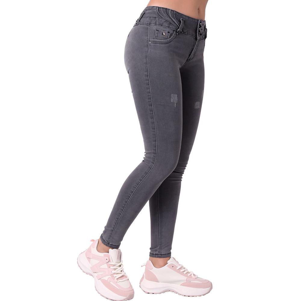Jeans Mujer Moda Gris Fergino 52905203