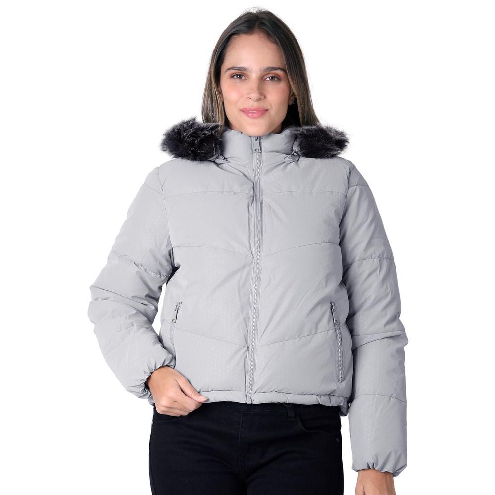 Chamarra Mujer Con Capucha Gris Roosevelt 50105230