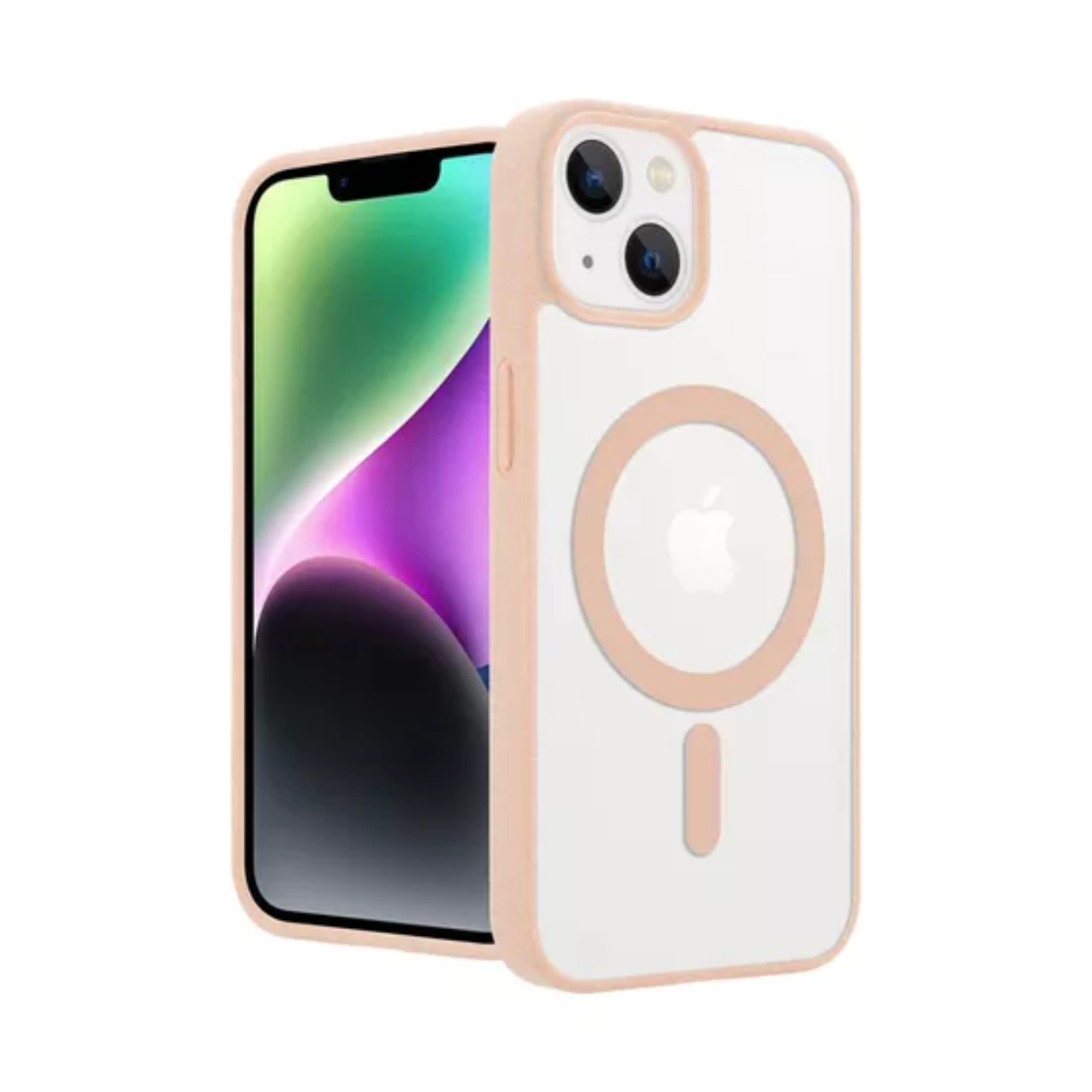 Mr. Gadgets Funda Transparente Color Titanio Del Desierto Arena Bronce Para iPhone 15,  Compatible Con Magsafe Silicona Acrilico Clear Color Case Carcasa