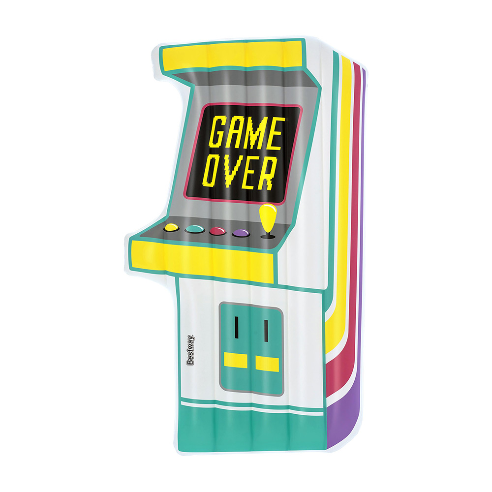 Inflable Salvavidas Montable Bestway Diseño Arcade 181 Cm Color Blanco