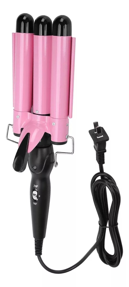 Rizadora De 3 Tubos Ceramica, Waflera Enchinadora De Cabello