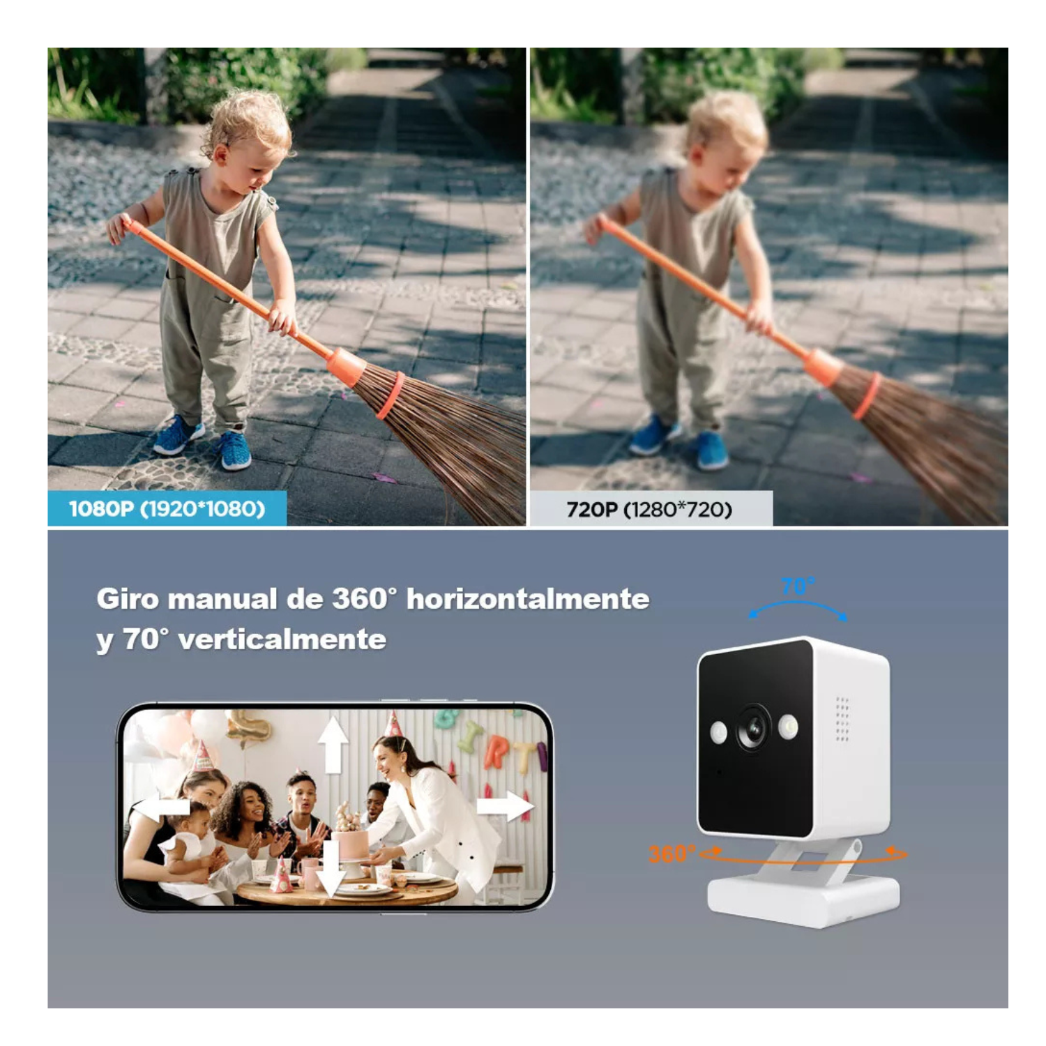 Kit Cámara De Seguridad Vigilancia 2mp  500gb Color Blanco