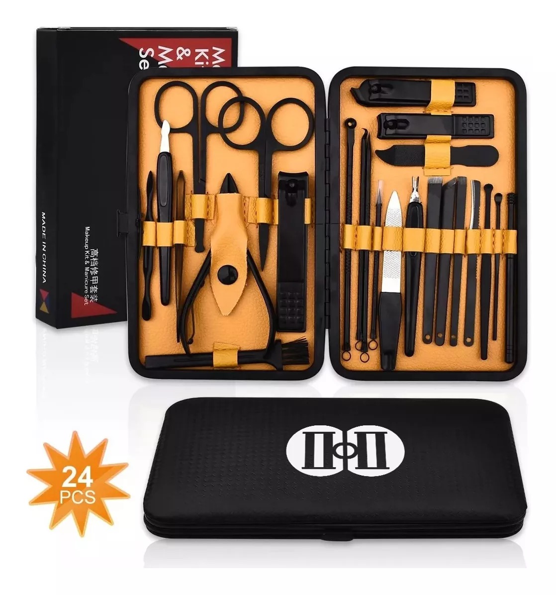 Set De Manicura Y Pedicura 24 En 1 Kit De Cortauñas Juegos De Cortaúñas Set De Manicura Y Pedicura De Acero Inoxidable Portátil Y Profesional Fácil De Recortar