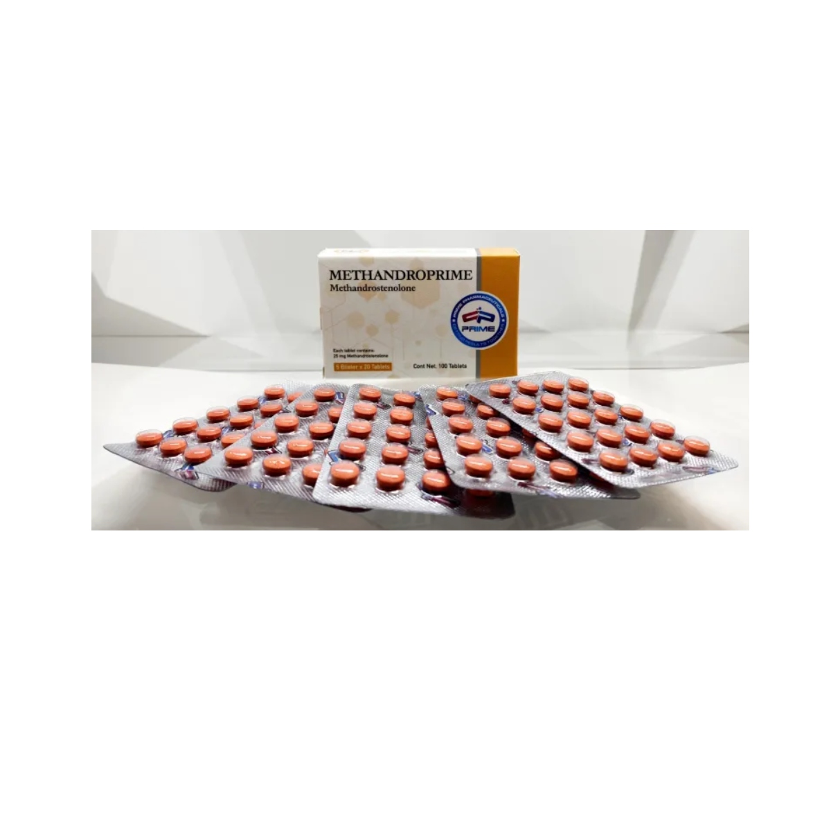 METHANDROPRIME - Dianabol - Oral - 25mg/tab 100 tabletas - Prime Pharmaceuticals - Volumen explosivo con fuerza brutal y resultados en tiempo récord