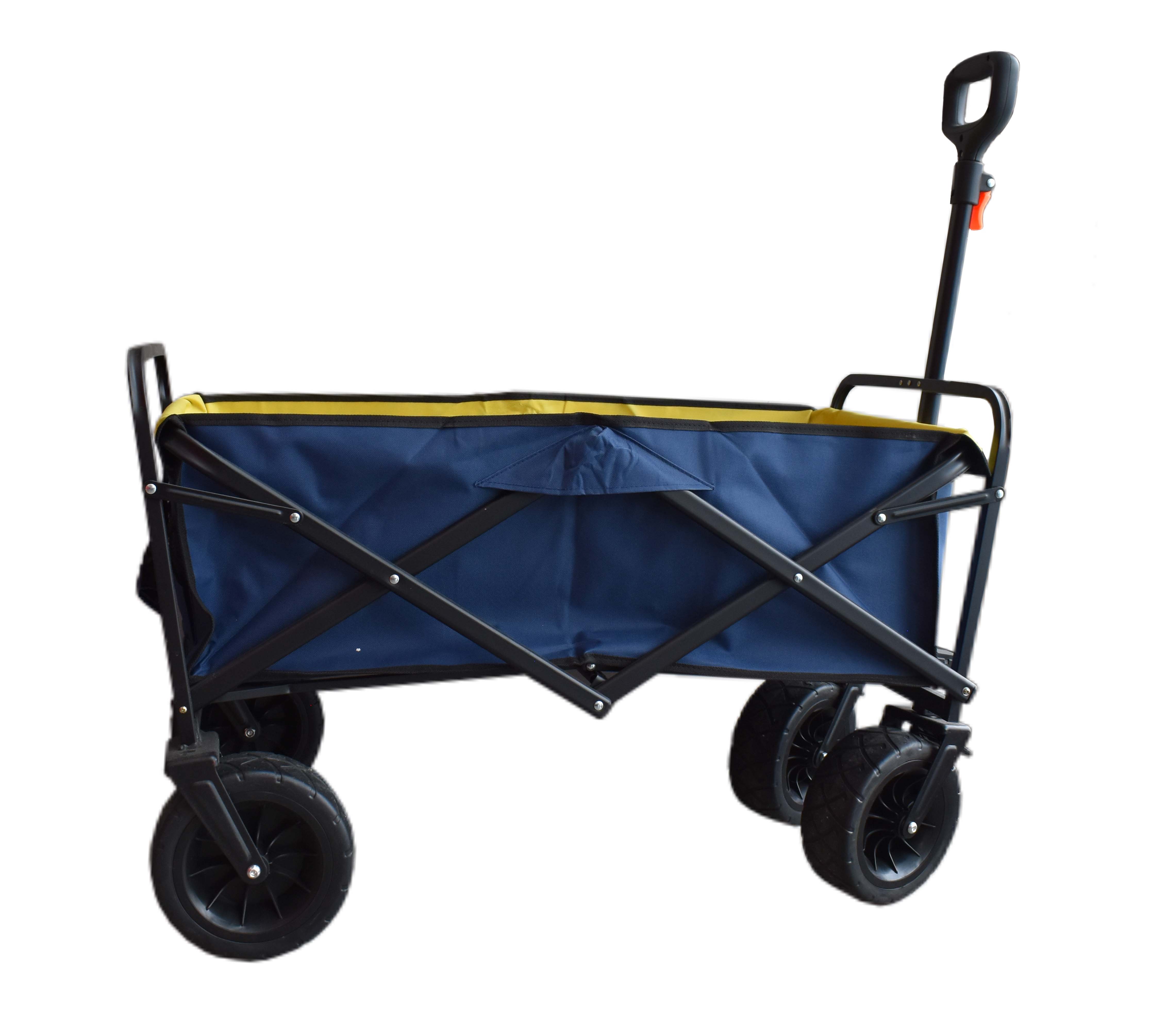 Carrito Azul Transportador Vagón Con Jaladera 