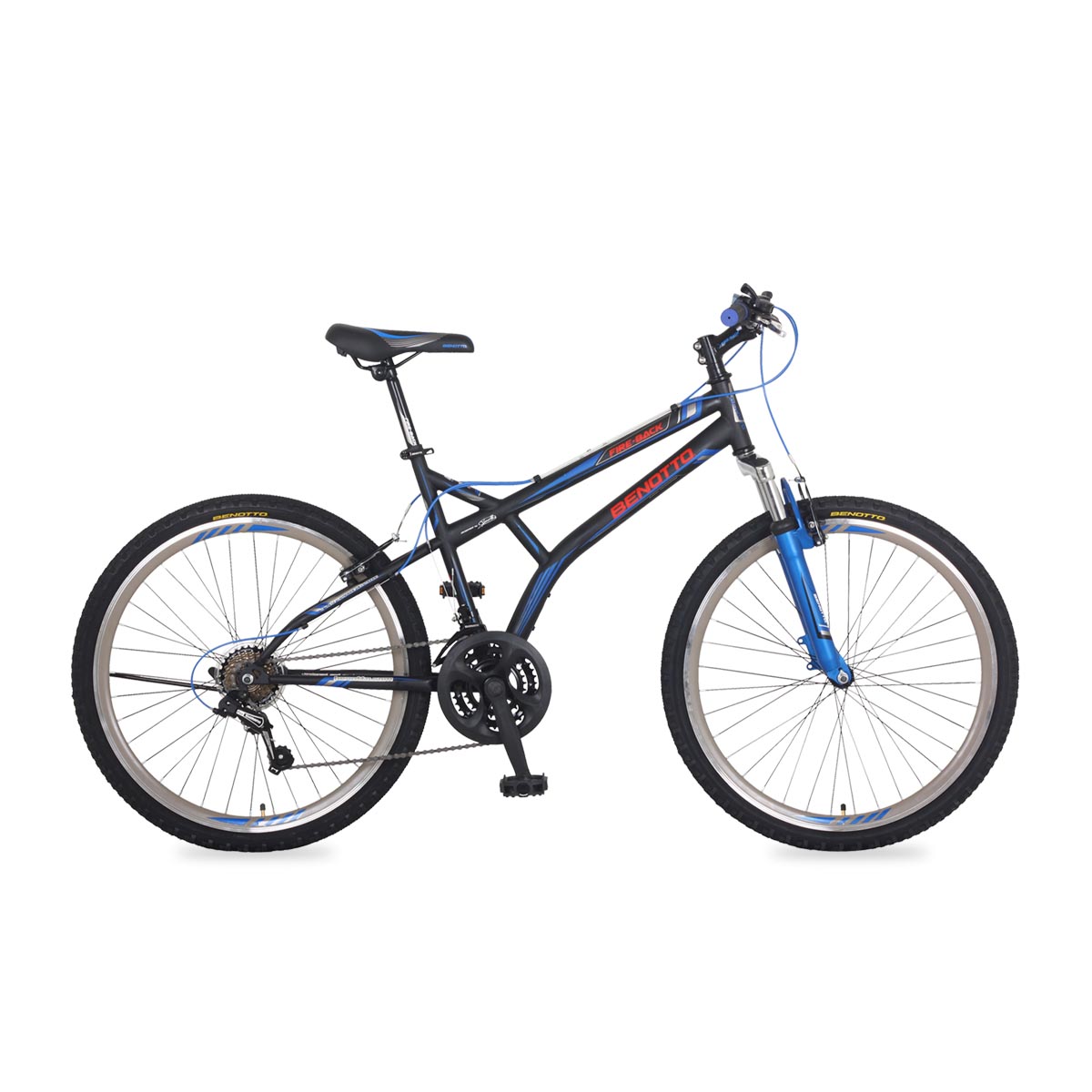 Bicicleta FIRE BACK Montaña  R26 Acero 21V.  Azul/Verde  Hombre
