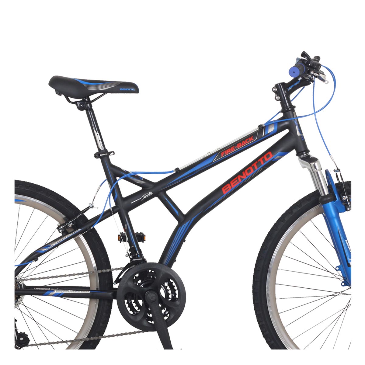 Bicicleta FIRE BACK Montaña  R26 Acero 21V.  Azul/Verde  Hombre