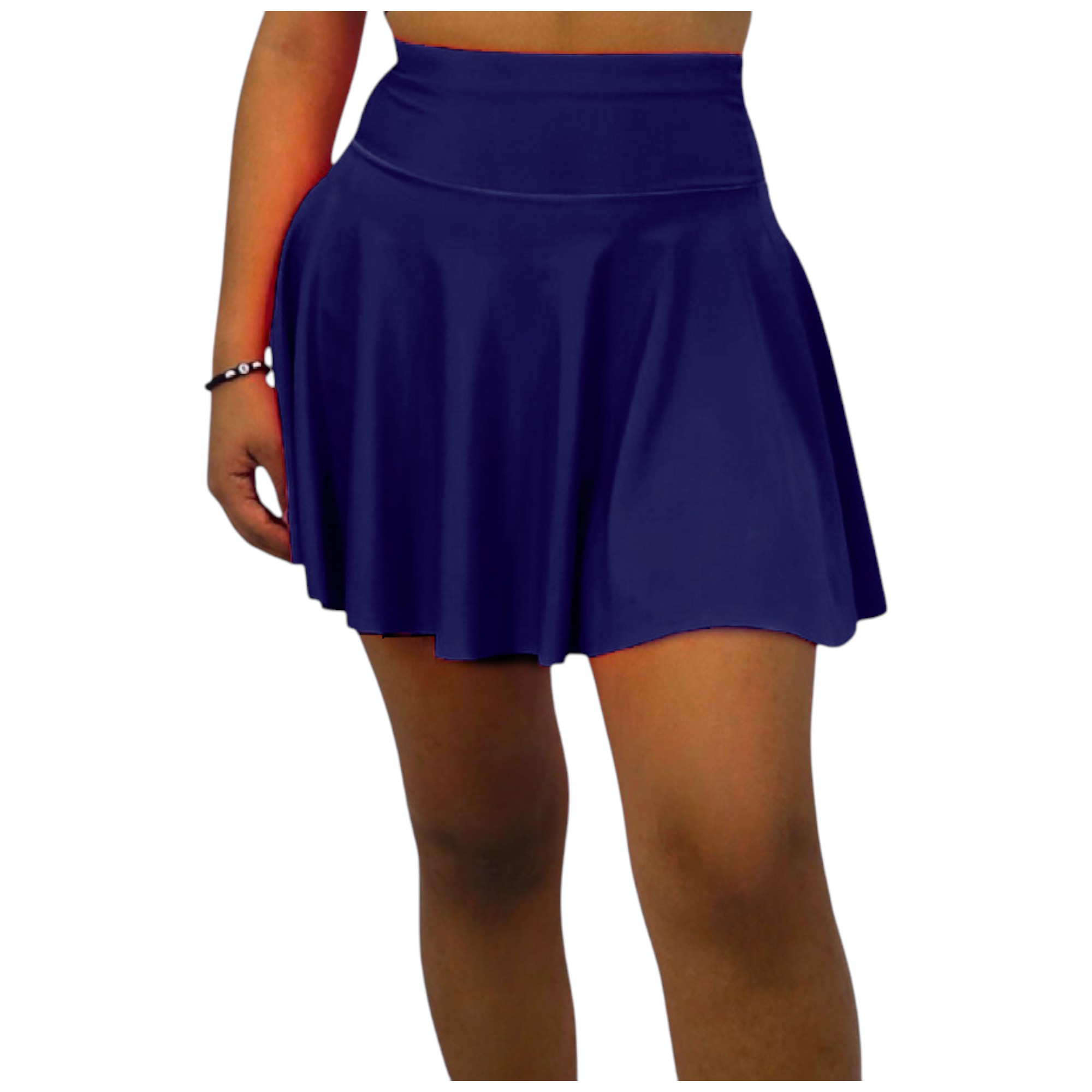 FALDA SHORT LICRA DEPORTIVA MUJER PARA TENIS, YOGA, FIT, GOLF, GYM, GIMNASIA, ATLETISMO, SENDERISMO, ACTIVIDADES AL AIRE LIBRE CON BOLSO INTEGRADO 2 EN 1 COLOR AZUL REY