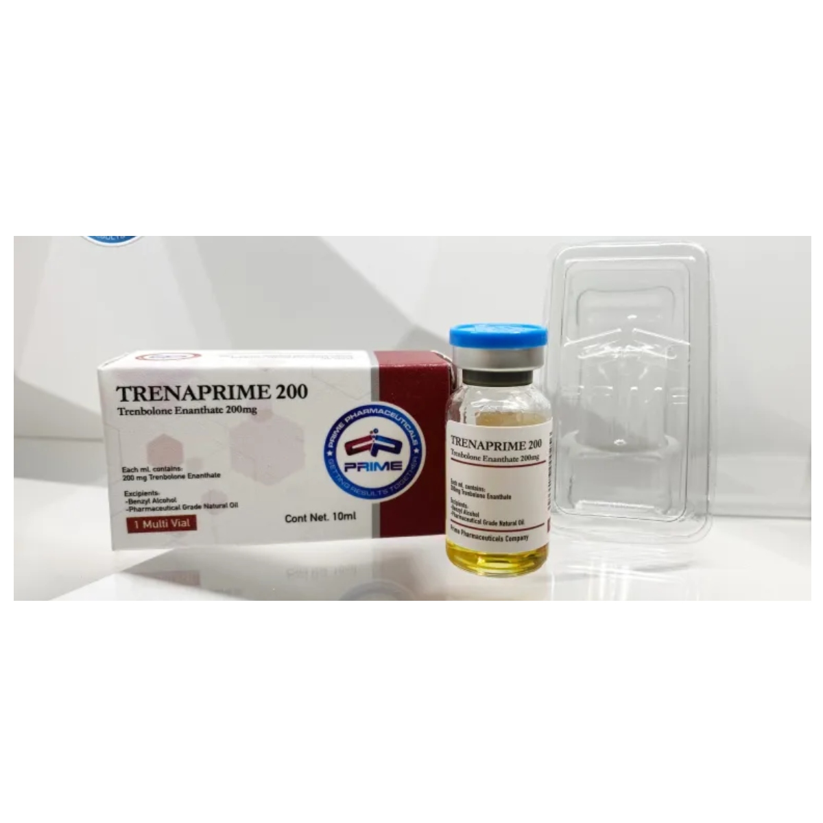 TRENAPRIME 200 - Trembolona - Inyectable - 200mg/ml 10ml - Prime Pharmaceuticals - Ganancia muscular seca con definición intensa y fuerza inhumana