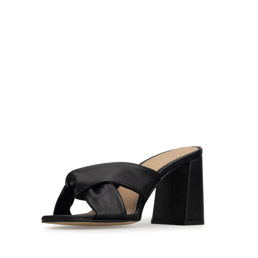 Zapatillas De Tacón Davenia De Piel Sandalia De Dama Mod. Althea