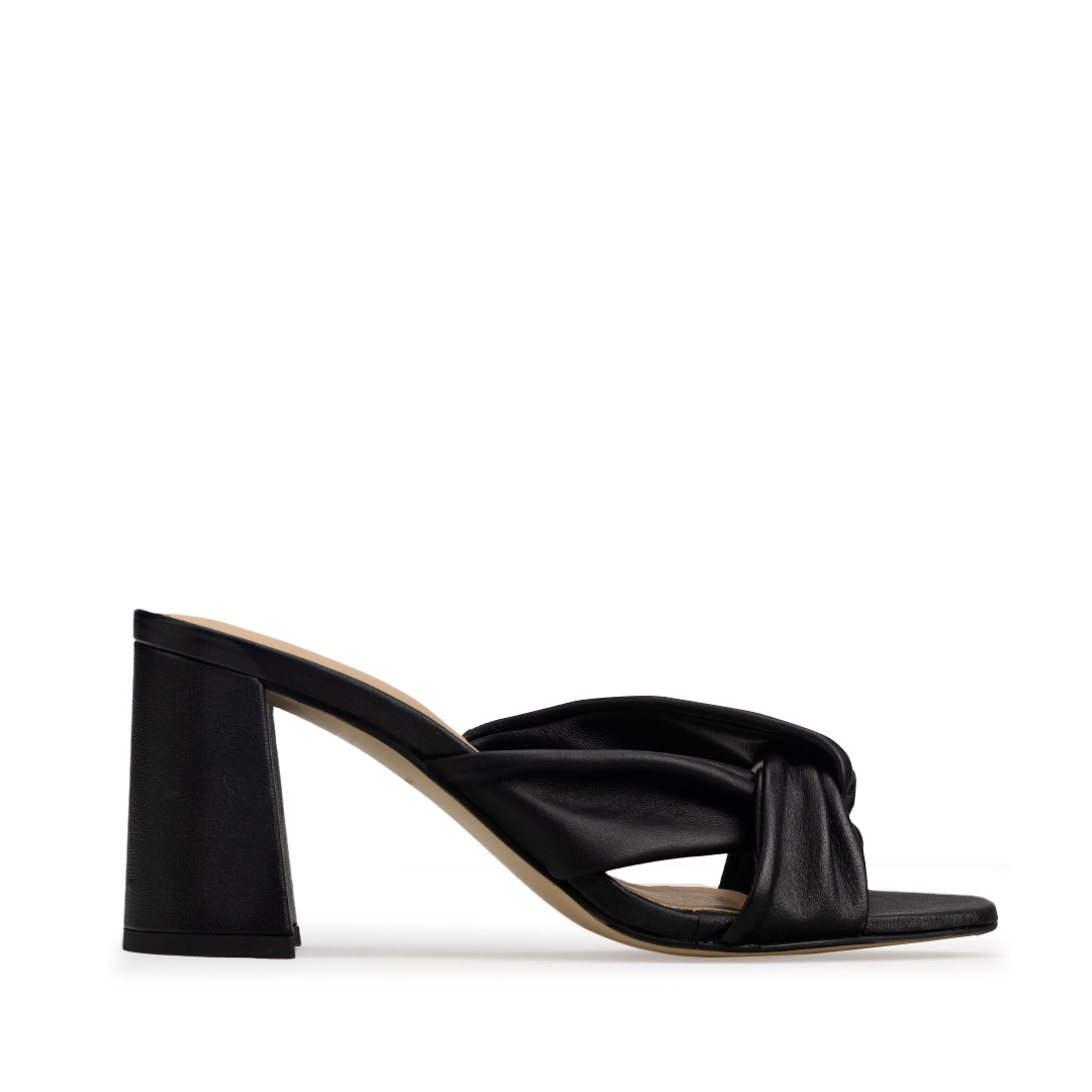 Zapatillas De Tacón Davenia De Piel Sandalia De Dama Mod. Althea