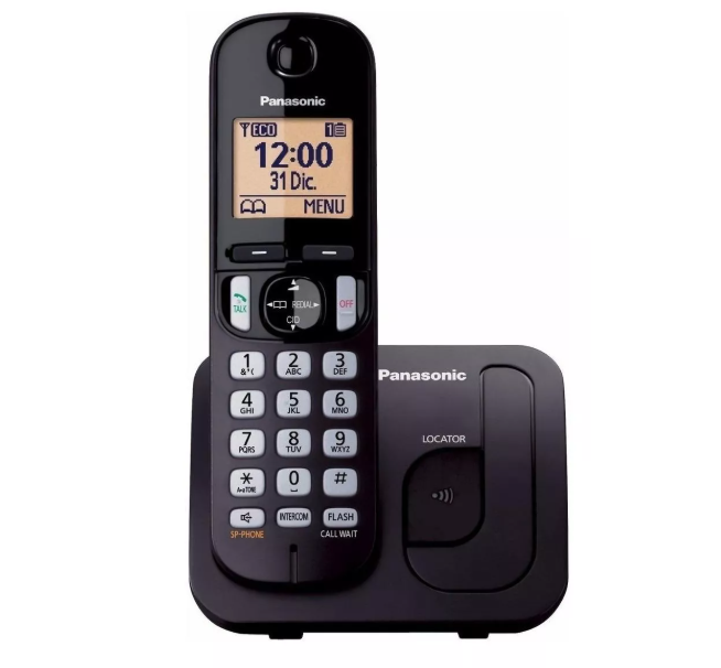 Teléfono KX-TGC210MEB Panasonic - Inalámbrico Digital con Localizador Negro