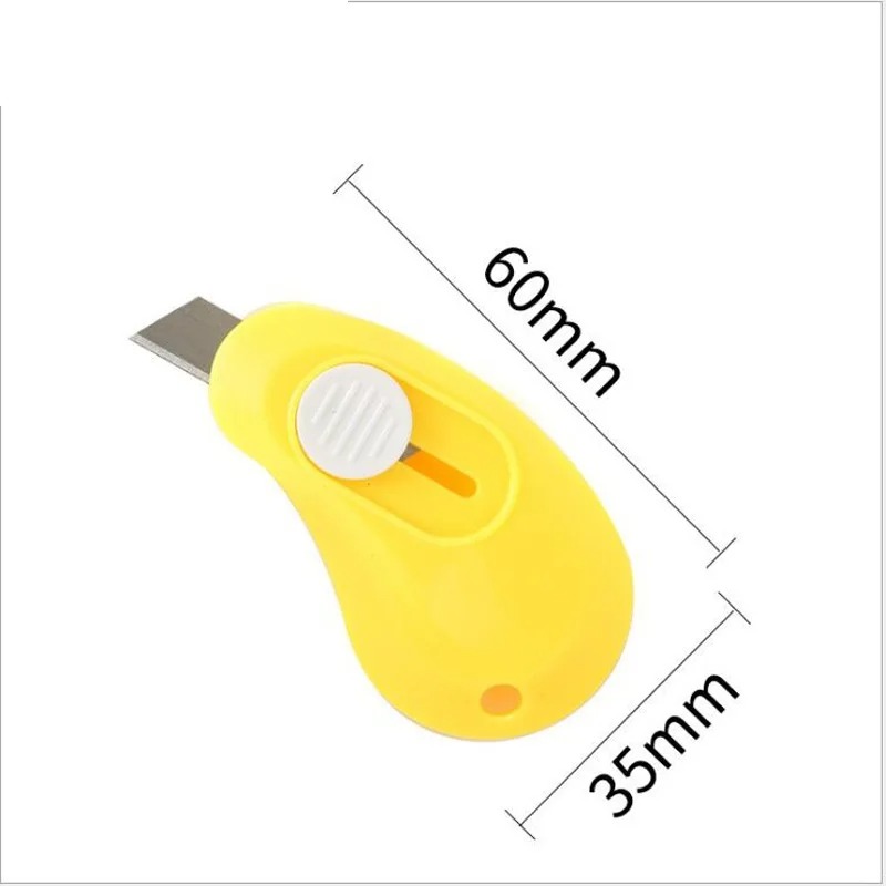 6 Mini Cutter Utilitario Kawaii 62mm Papelería Portátil Cortador de Papel