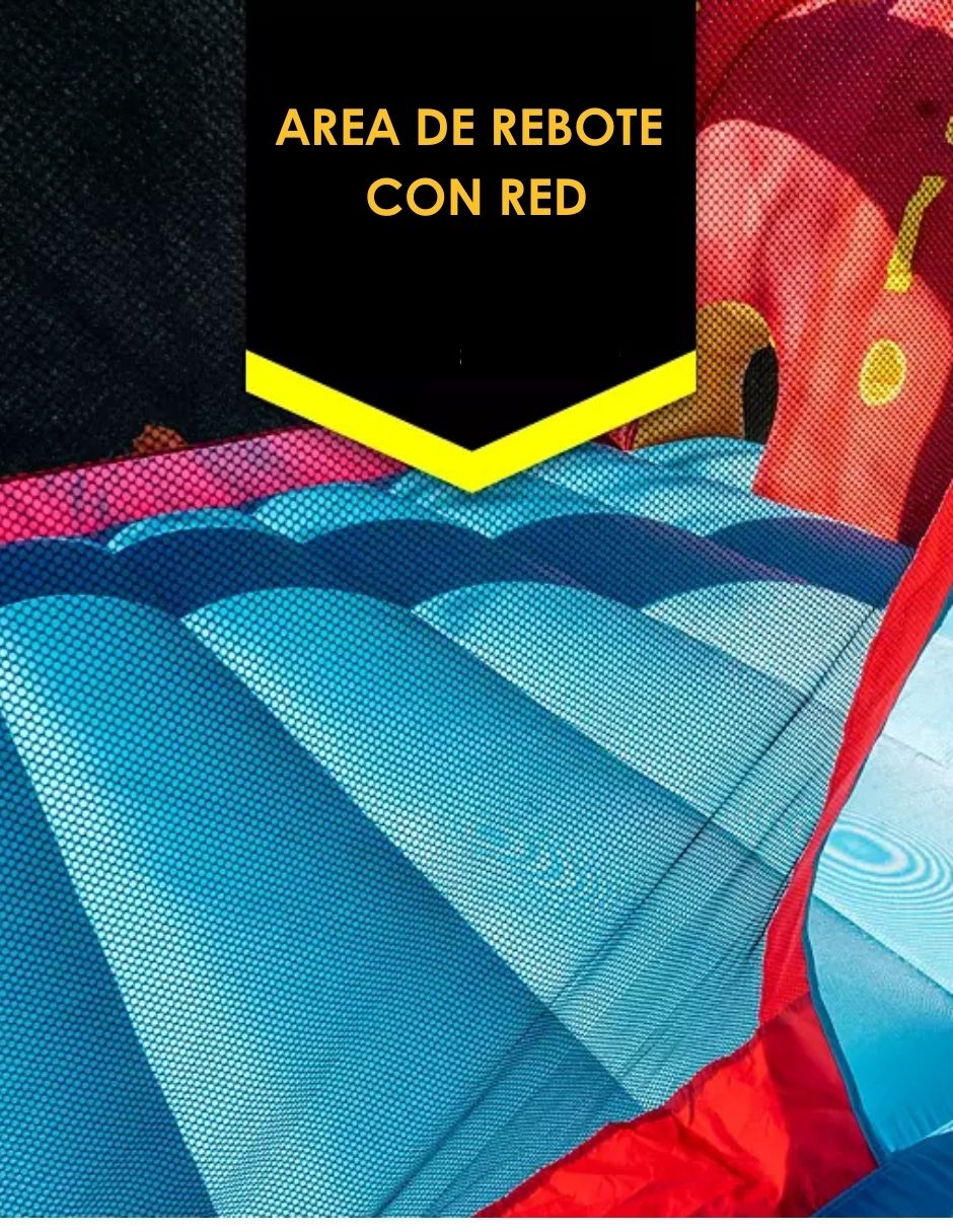 Trampolín Brincolín Inflable Arcoíris Con Pared Y Escalera