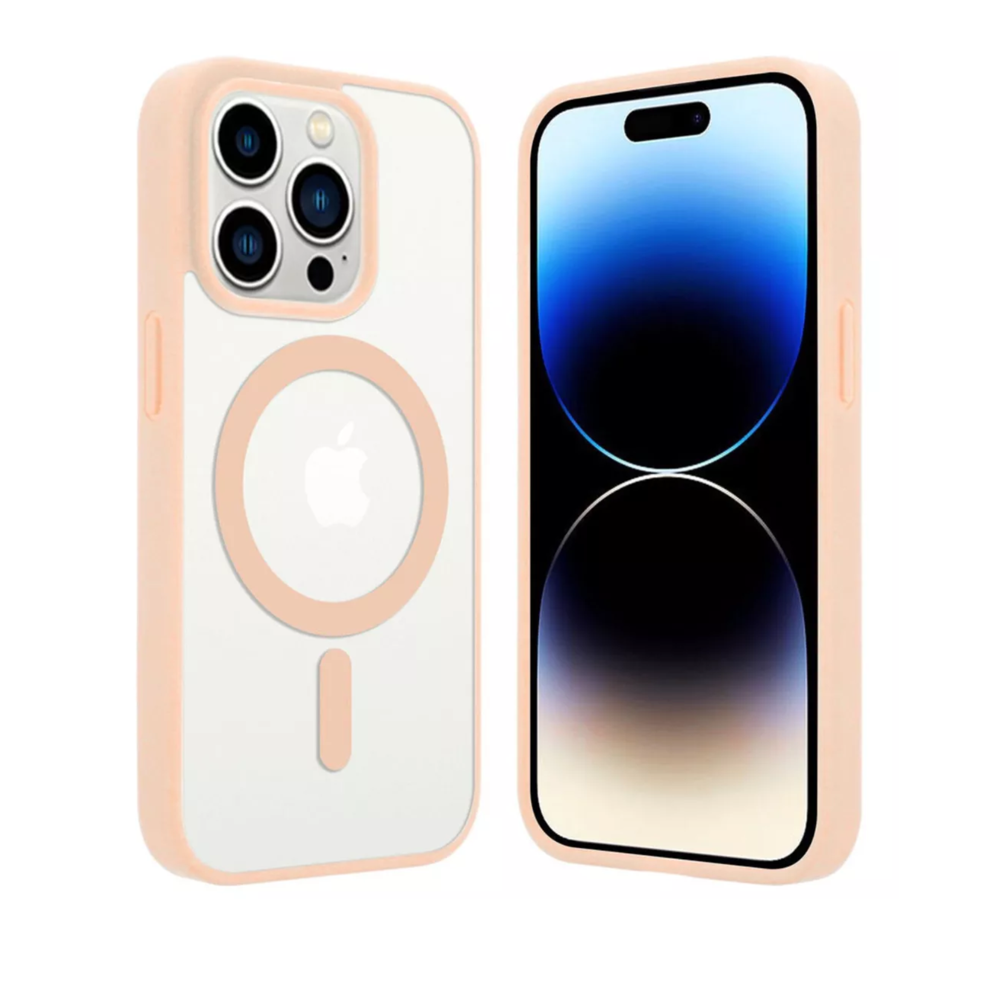 Mr. Gadgets Funda Transparente Color Titanio Del Desierto Arena Bronce Para iPhone 12 Pro Max,  Compatible Con Magsafe Silicona Acrilico Clear Color Case Carcasa
