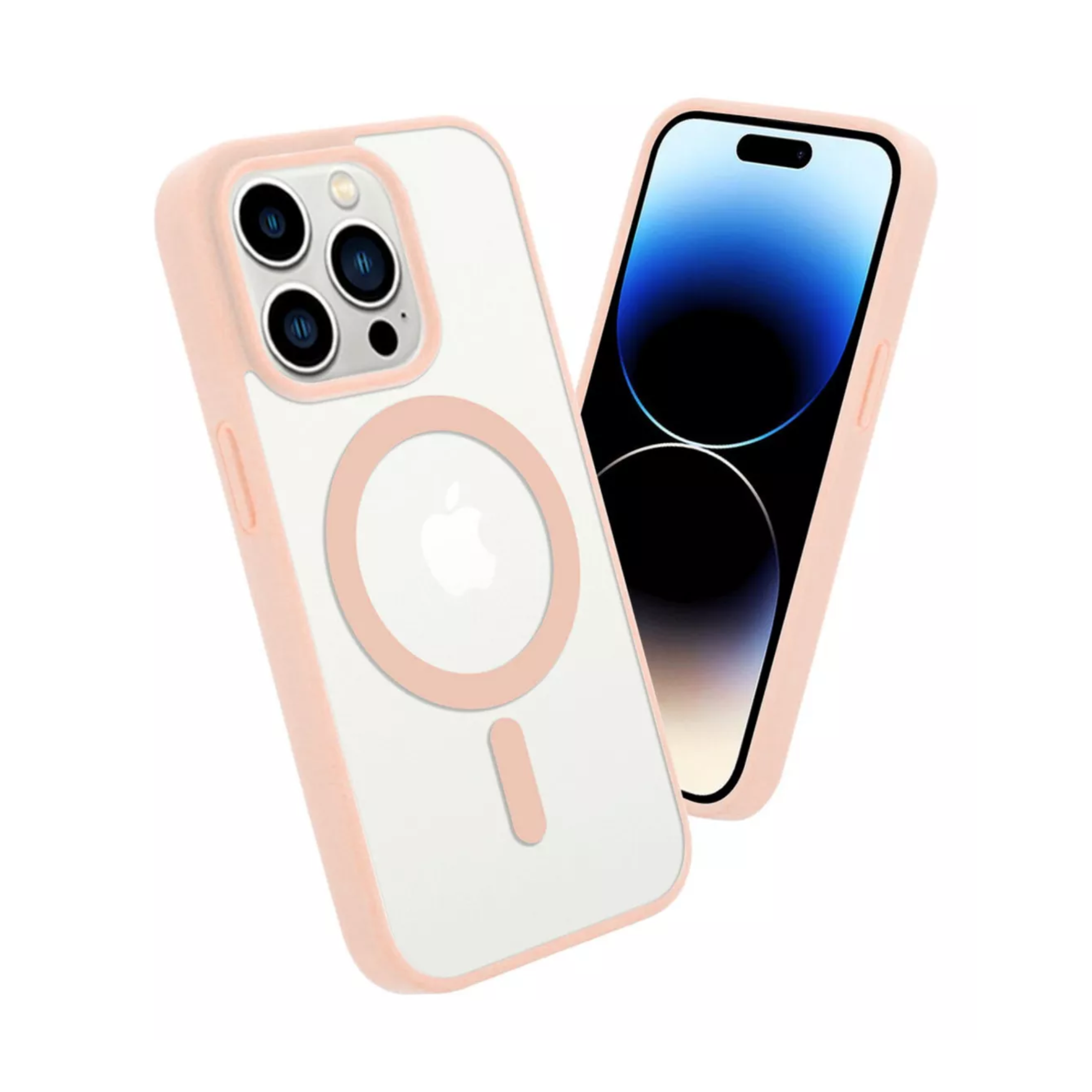 Mr. Gadgets Funda Transparente Color Titanio Del Desierto Arena Bronce Para iPhone 12 Pro Max,  Compatible Con Magsafe Silicona Acrilico Clear Color Case Carcasa