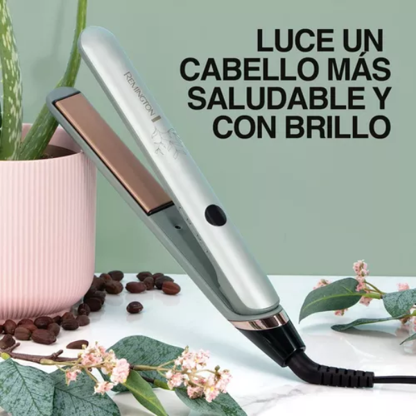 Alaciadora Remington  Botanicals 1/2" Placa Flotante Digital Verde Musgo