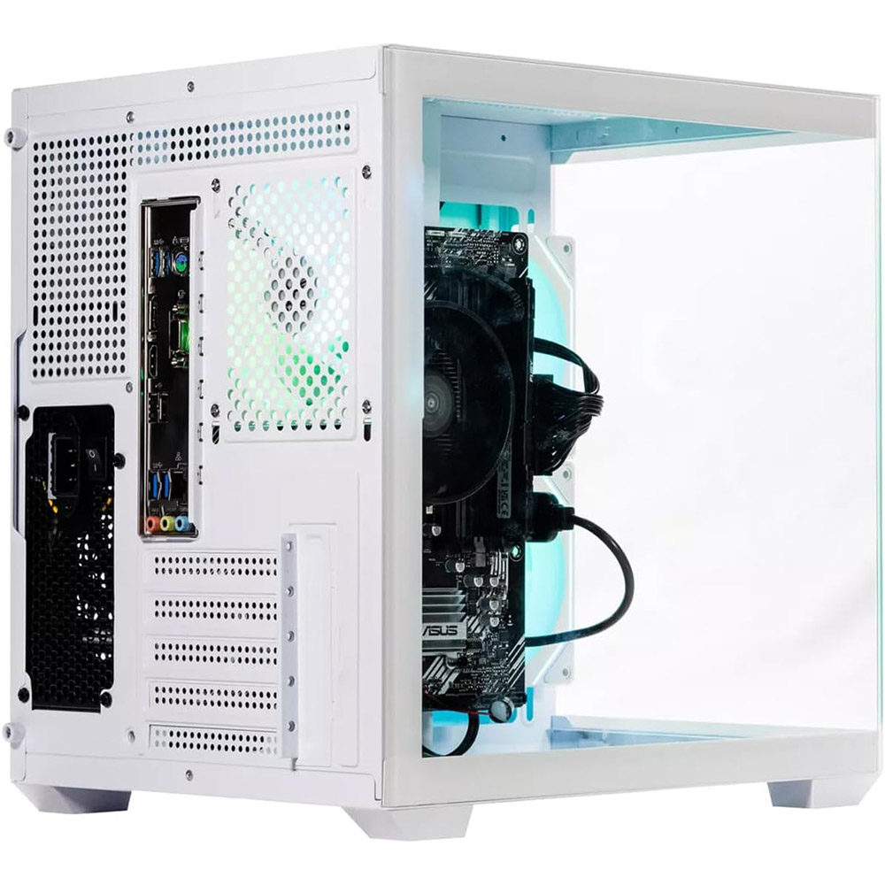 GABINETE NACEB STARFALL GAMER M-ATX RGB 3VENT S/FUENTE CRISTAL BLANCO NA-0636B