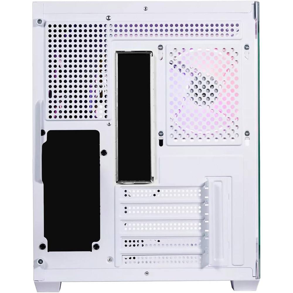 GABINETE NACEB STARFALL GAMER M-ATX RGB 3VENT S/FUENTE CRISTAL BLANCO NA-0636B