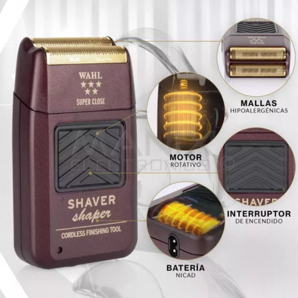 Máquina Profesional Wahl Shaver Shaper 5 Stars Cord/Cordless roja