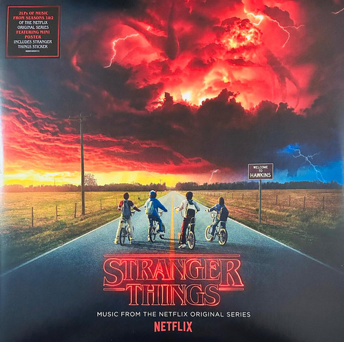 Stranger Things Season 1 Y 2 Soundtrack 2 Lp Vinyl + Poster