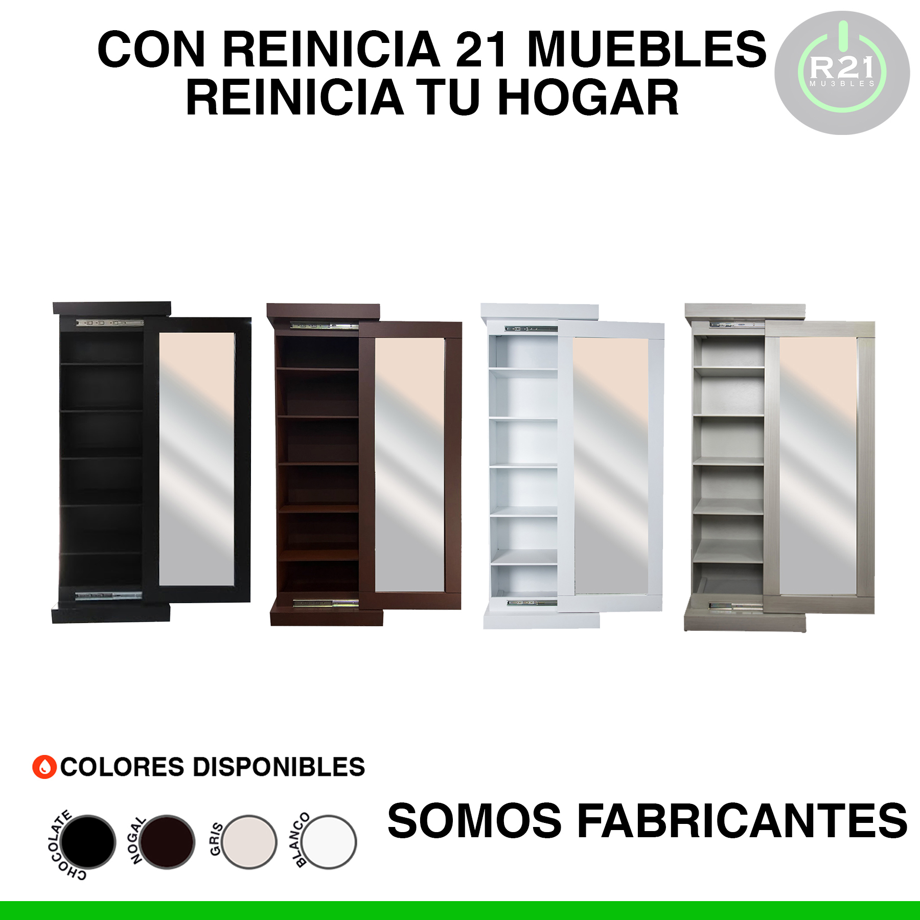 Zapatera closet organizador de zapatos espejo de cuerpo completo multifuncional Eko Envió Gratis