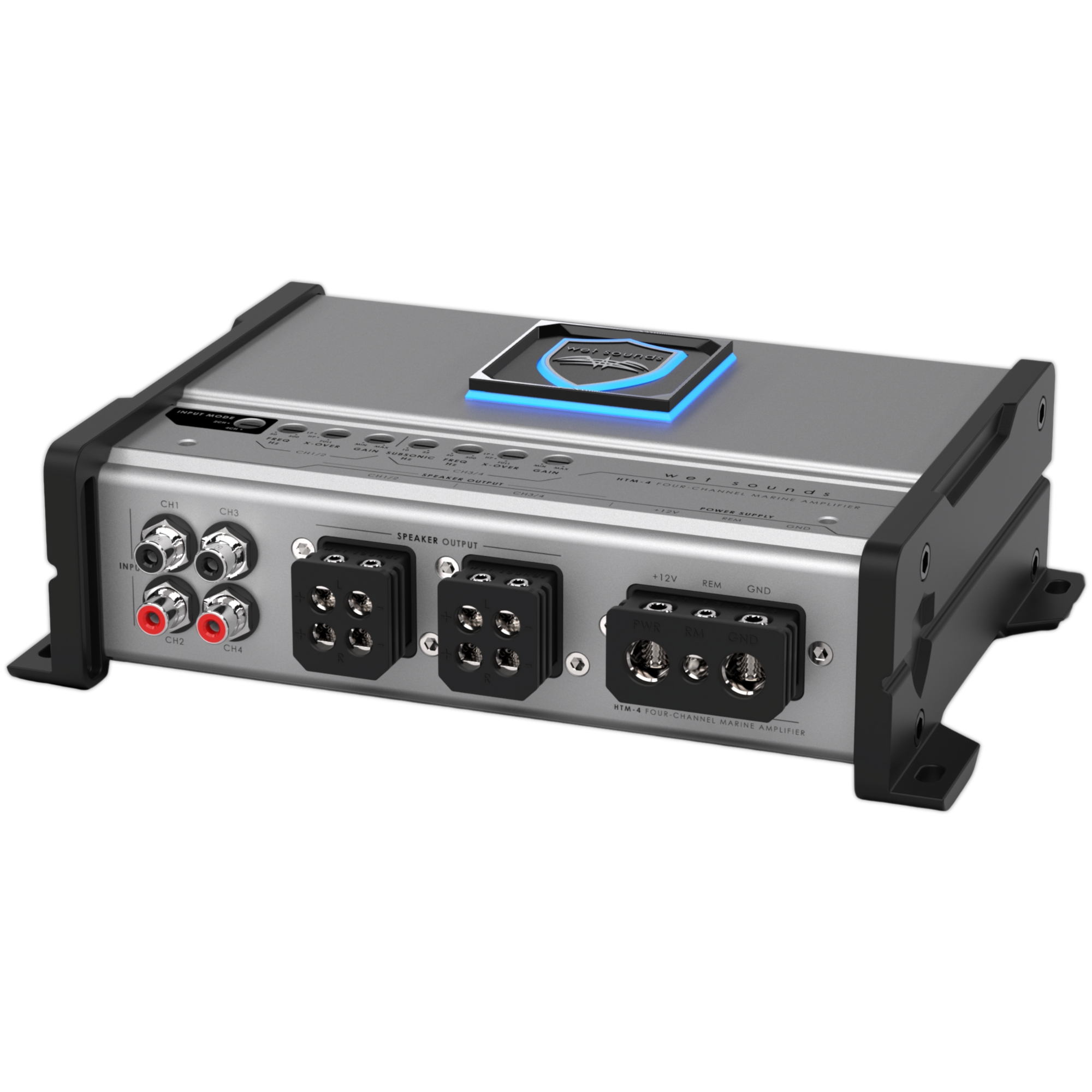 Amplificador Marino 4 Canales Wet Sounds HTM-4 Clase D