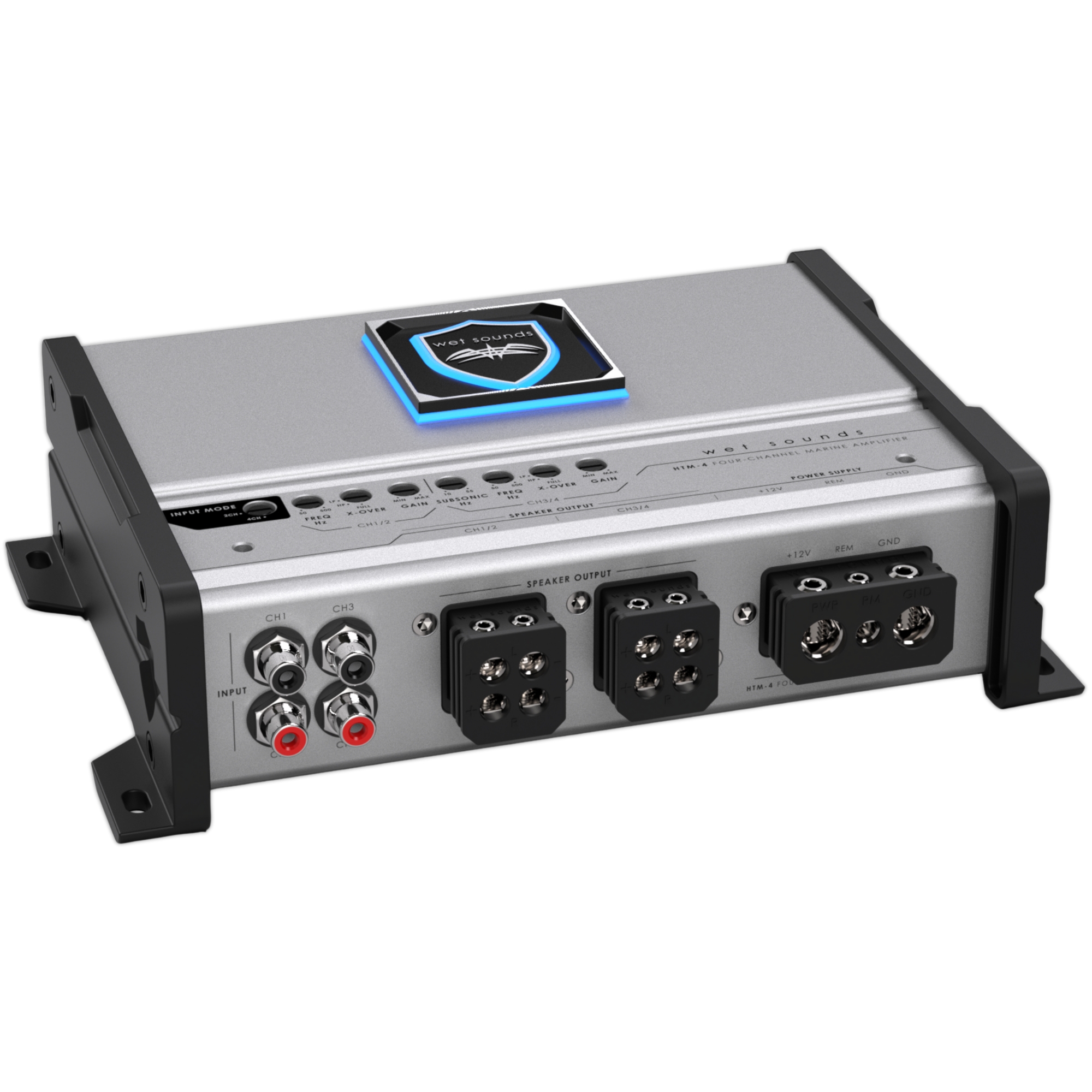 Amplificador Marino 4 Canales Wet Sounds HTM-4 Clase D