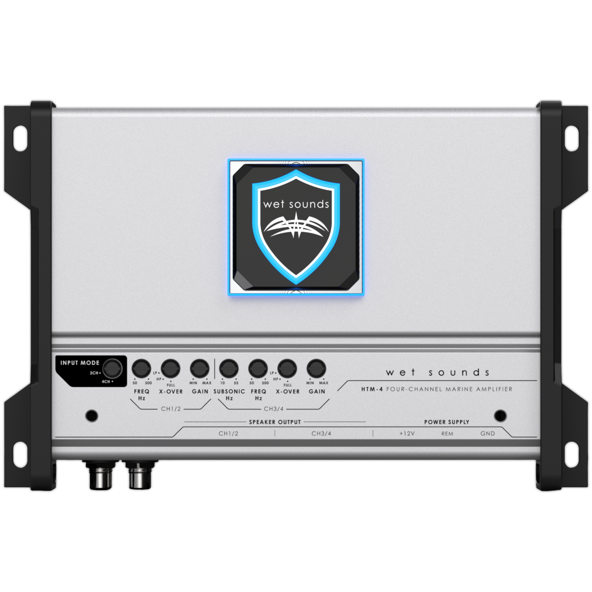 Amplificador Marino 4 Canales Wet Sounds HTM-4 Clase D