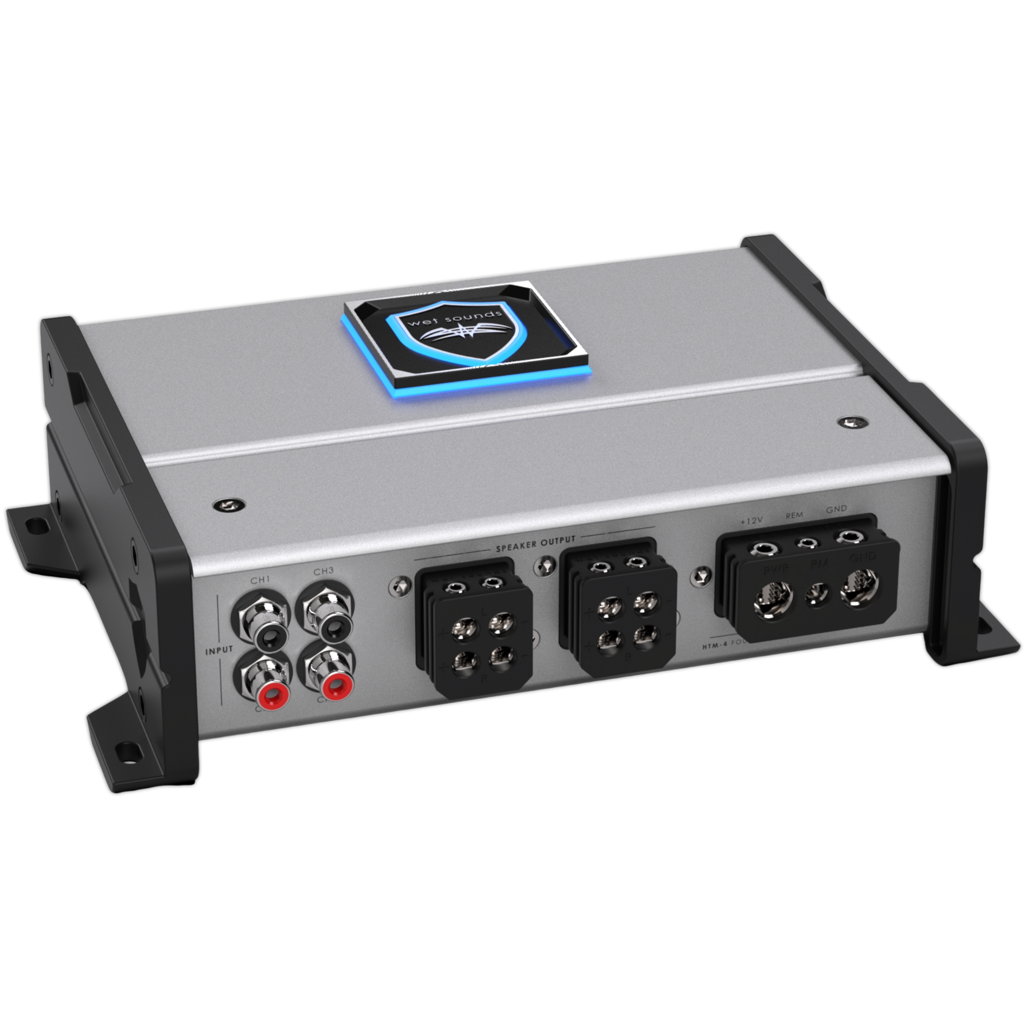 Amplificador Marino 4 Canales Wet Sounds HTM-4 Clase D