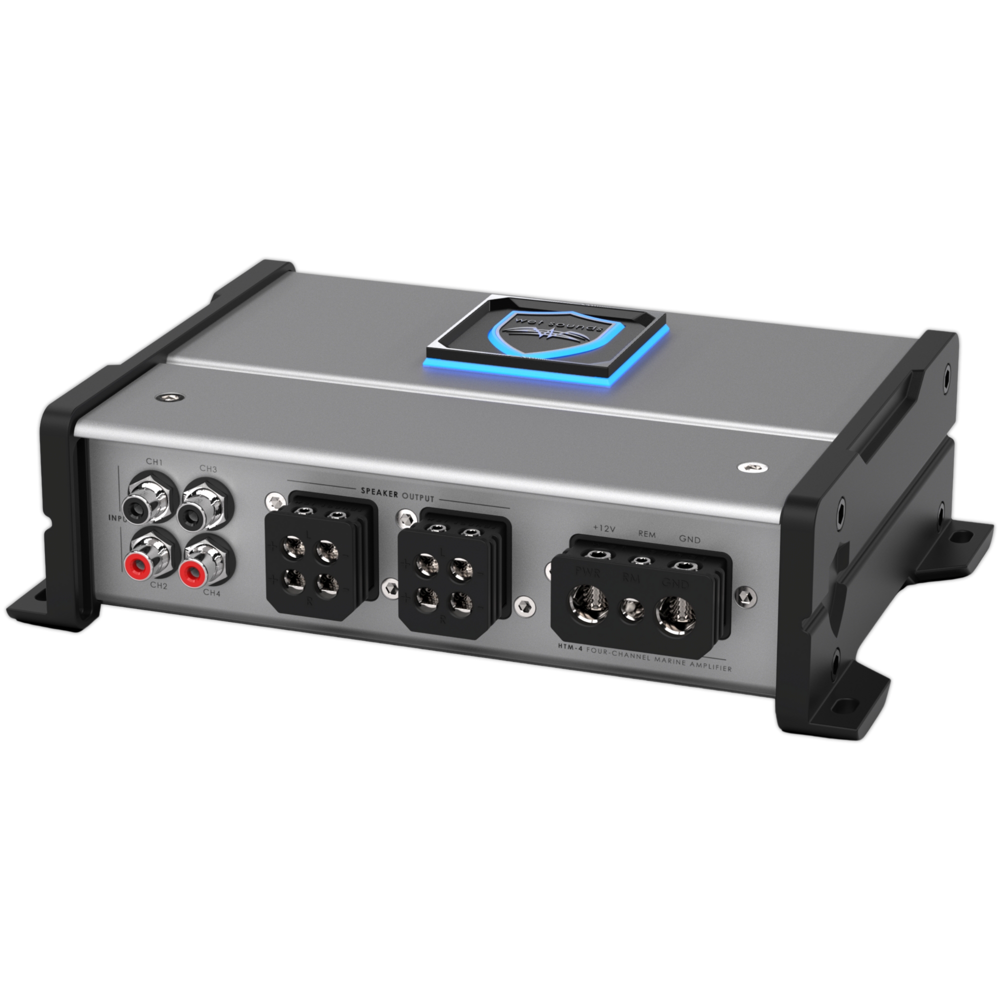 Amplificador Marino 4 Canales Wet Sounds HTM-4 Clase D