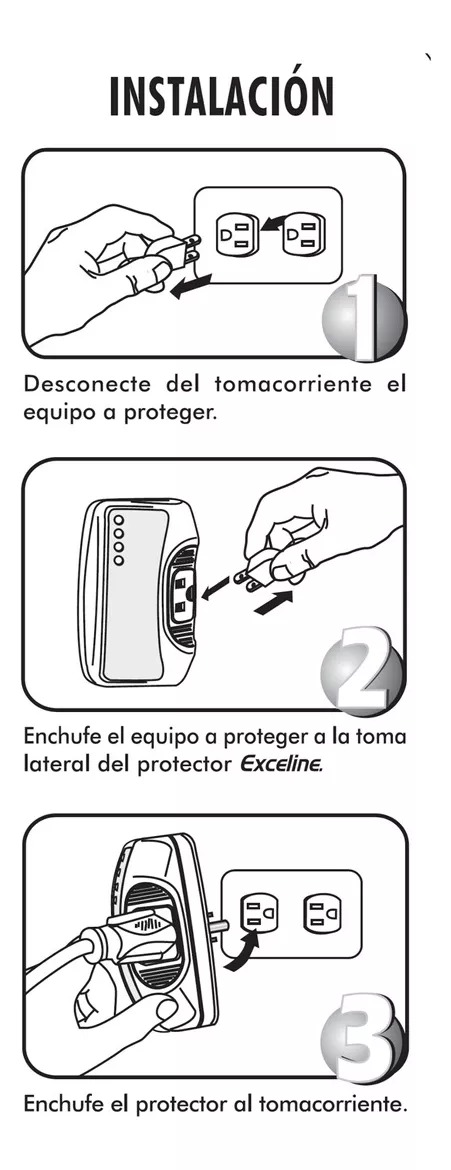 Exceline GSM-N Protector De Voltaje Para Refrigerador o enfriador doméstico