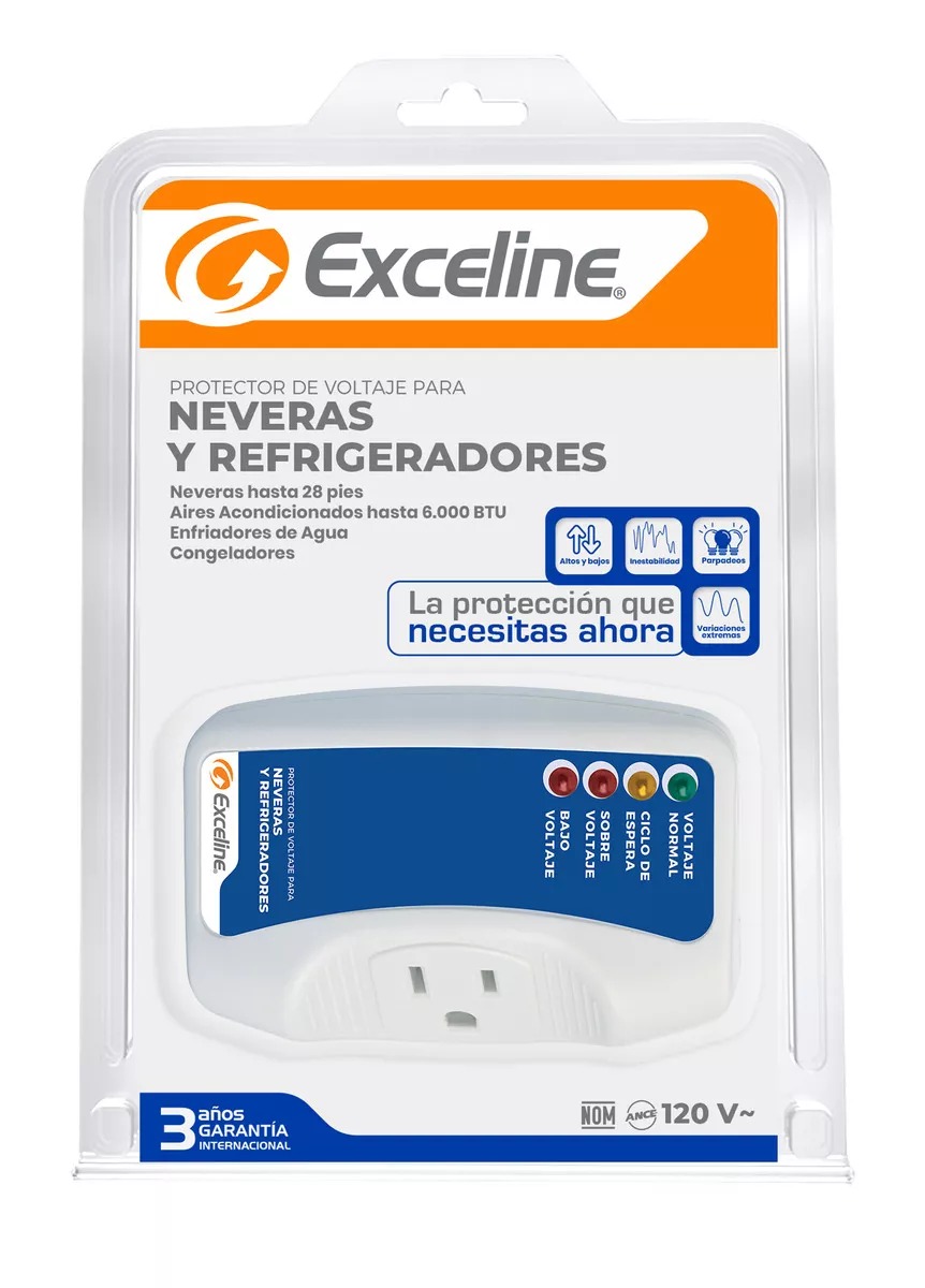 Exceline GSM-N Protector De Voltaje Para Refrigerador o enfriador doméstico