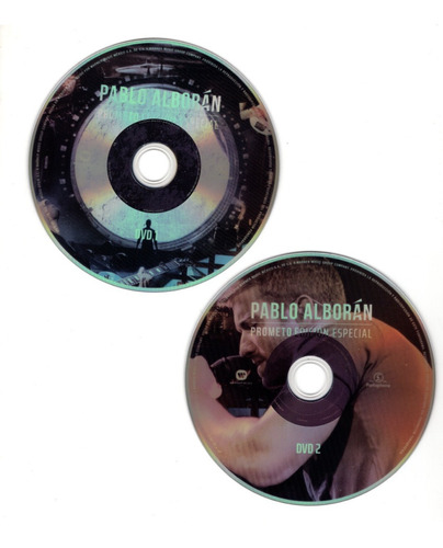 Pablo Alboran Prometo Edicion Especial 2 Discos Cd + 2 Dvd