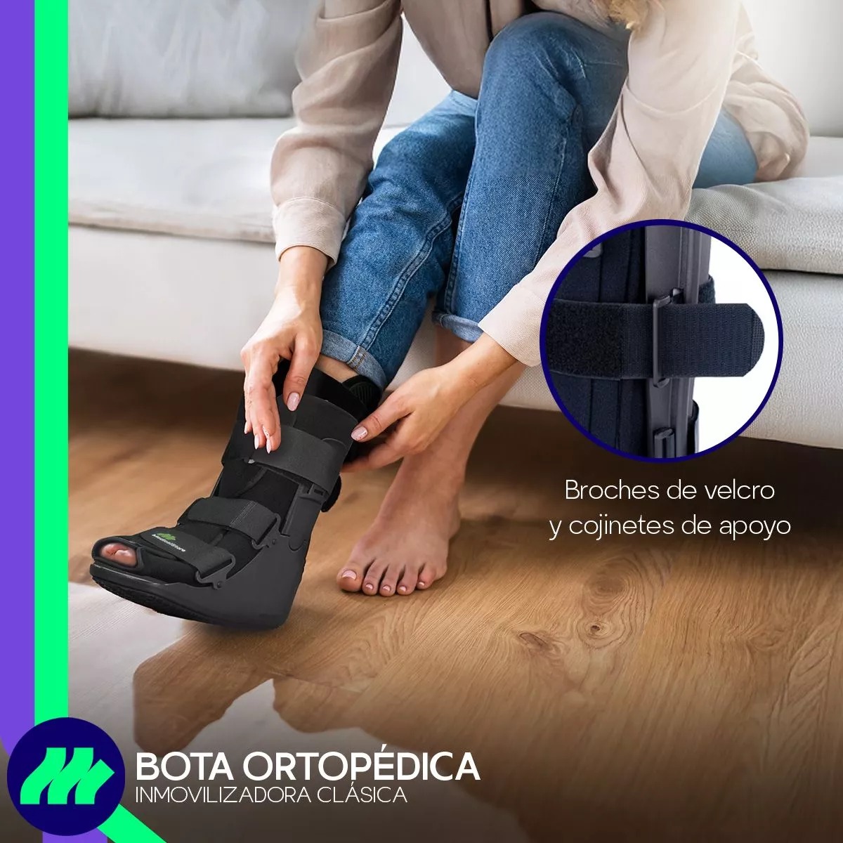 Ferula Bota Corta Walker Para Tobillo Inmovilizadora De Lujo