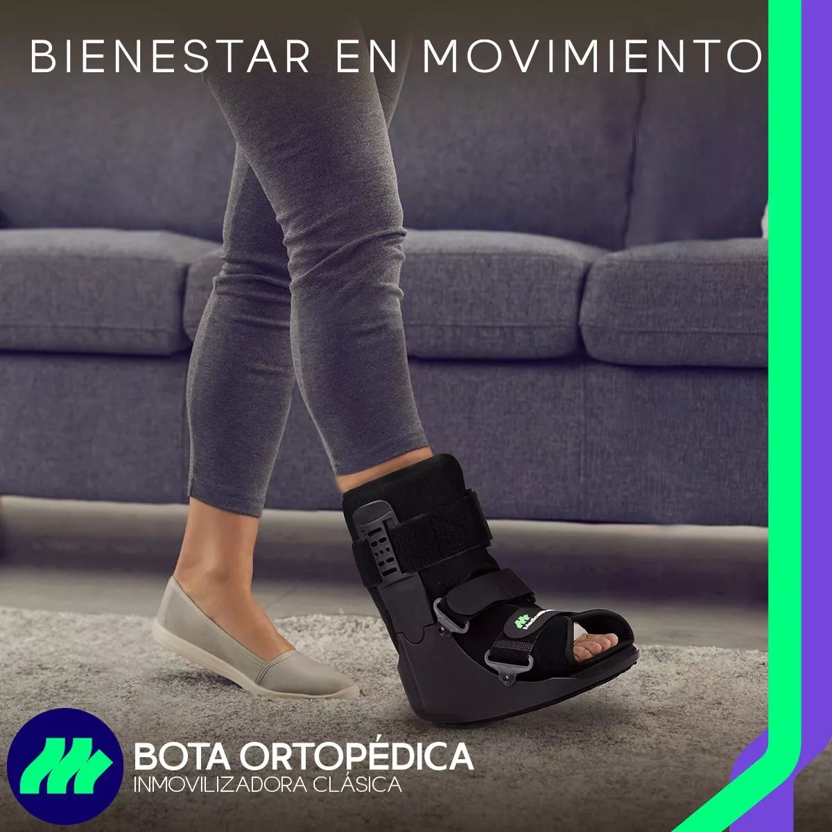 Ferula Bota Corta Walker Para Tobillo Inmovilizadora De Lujo