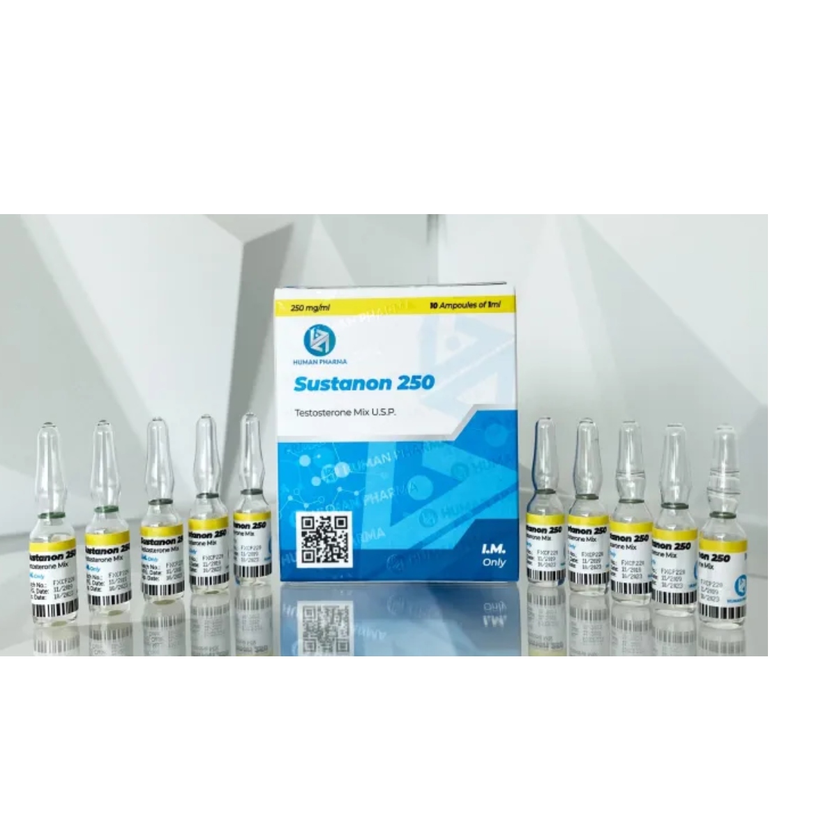 SUSTANON 250 - Sostenon - Inyectable - 250mg/ml 10ml - Human Pharma - Potencia hormonal constante con fuerza y masa sostenida