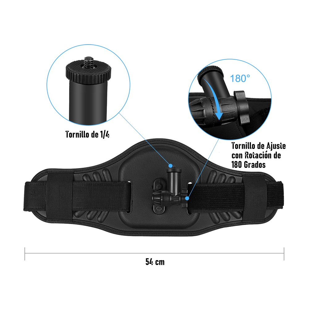 Arnés de Cintura con Selfie Stick para Insta360 GoPro Cámaras Deportivas