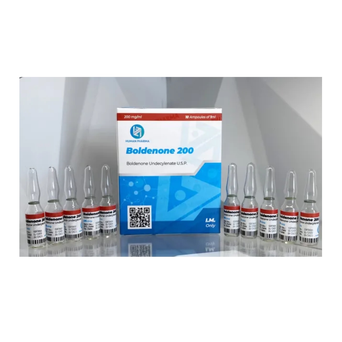 BOLDENONE 200 - Boldenona - Inyectable - 200mg/ml 10ml - Human Pharma - Volumen limpio, vascularización potente y ganancia sostenida