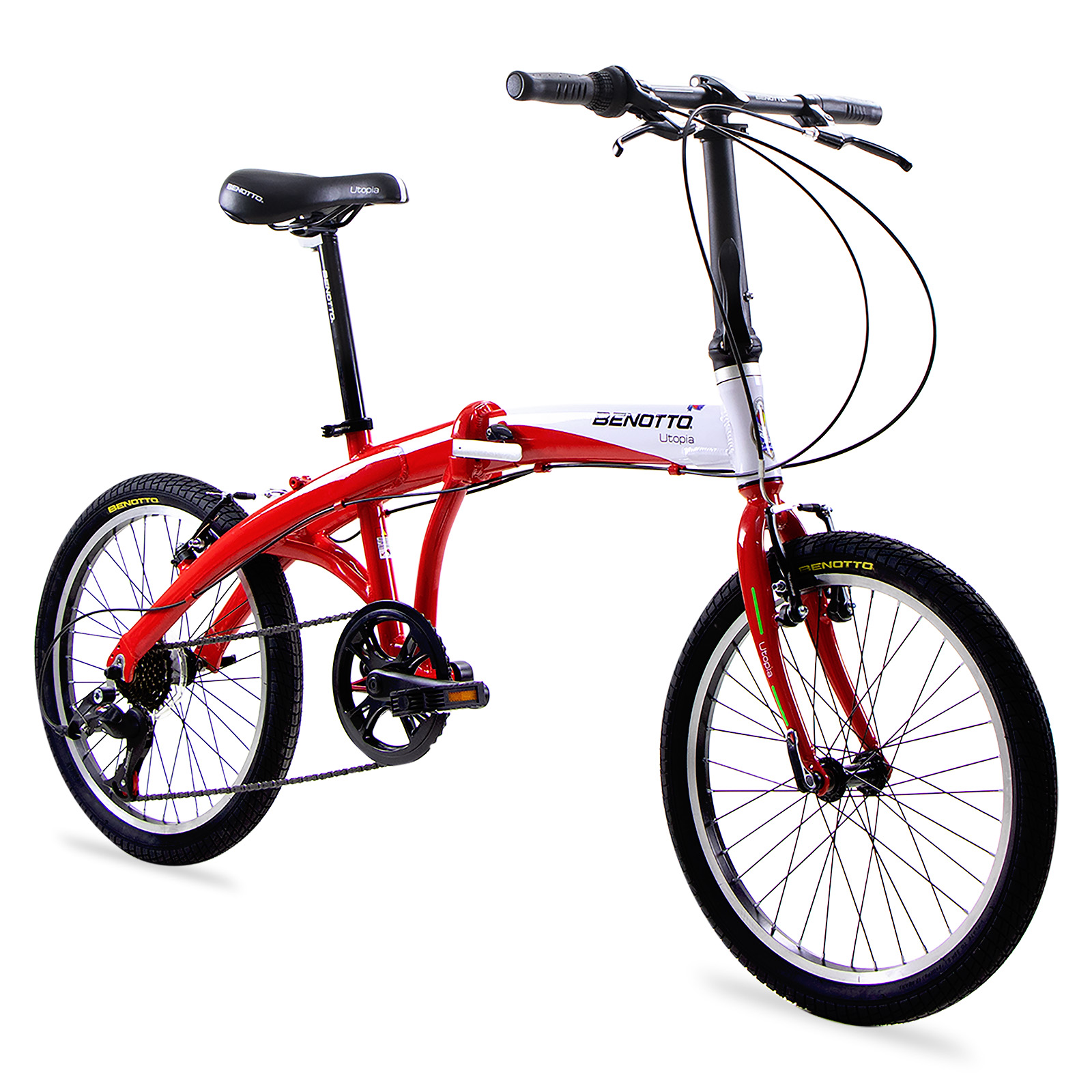 Bicicleta UTOPIA Plegable UTOPIA R20 Aluminio 7V. Rojo Unisex