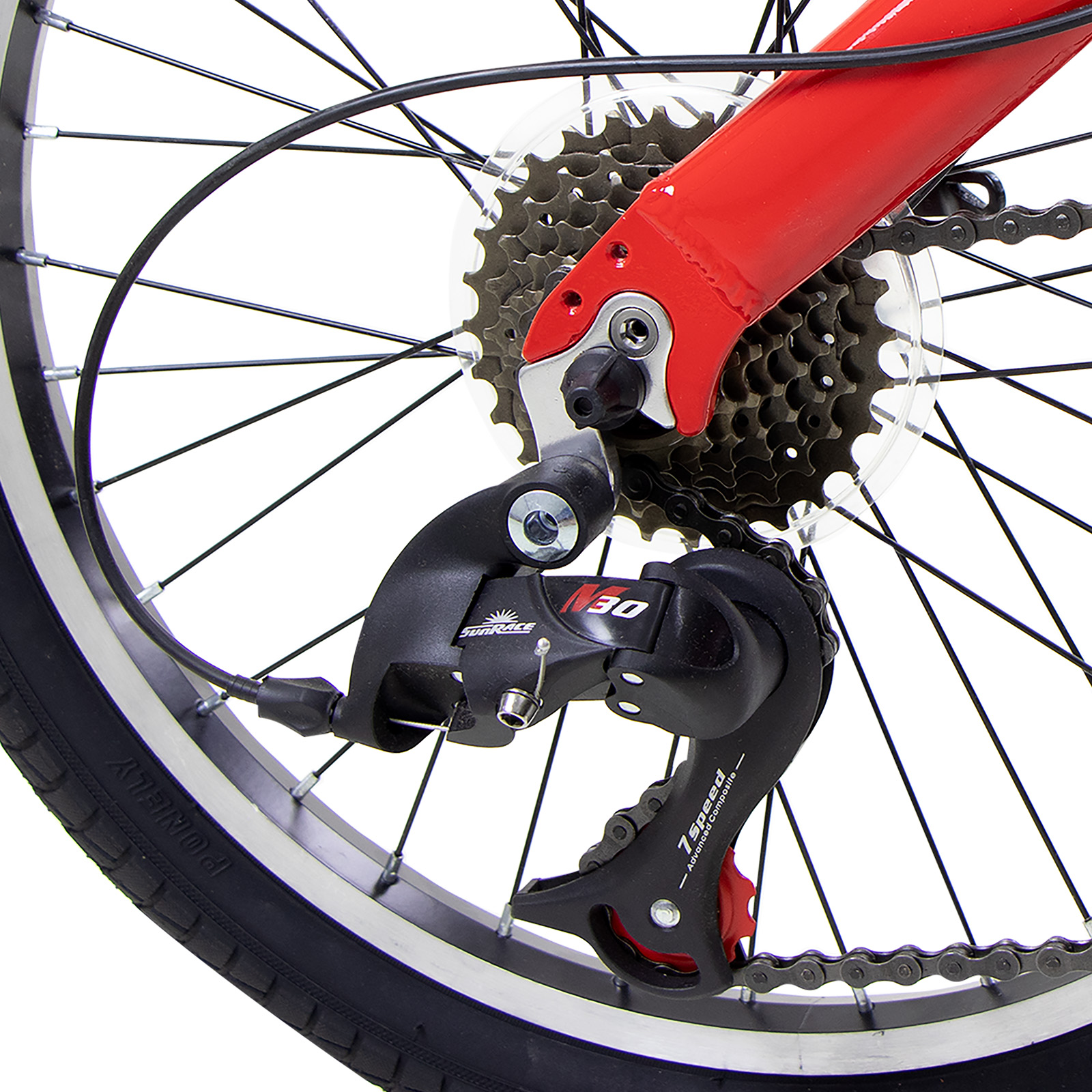 Bicicleta UTOPIA Plegable UTOPIA R20 Aluminio 7V. Rojo Unisex