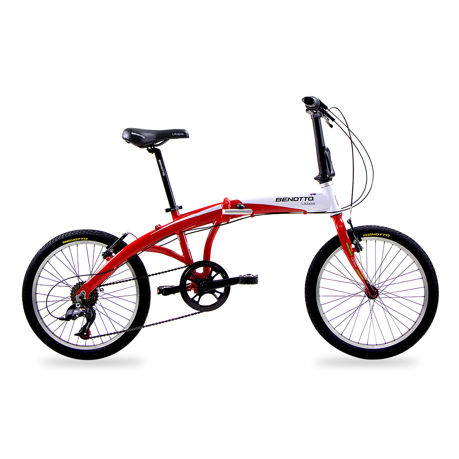 Bicicleta UTOPIA Plegable UTOPIA R20 Aluminio 7V. Rojo Unisex