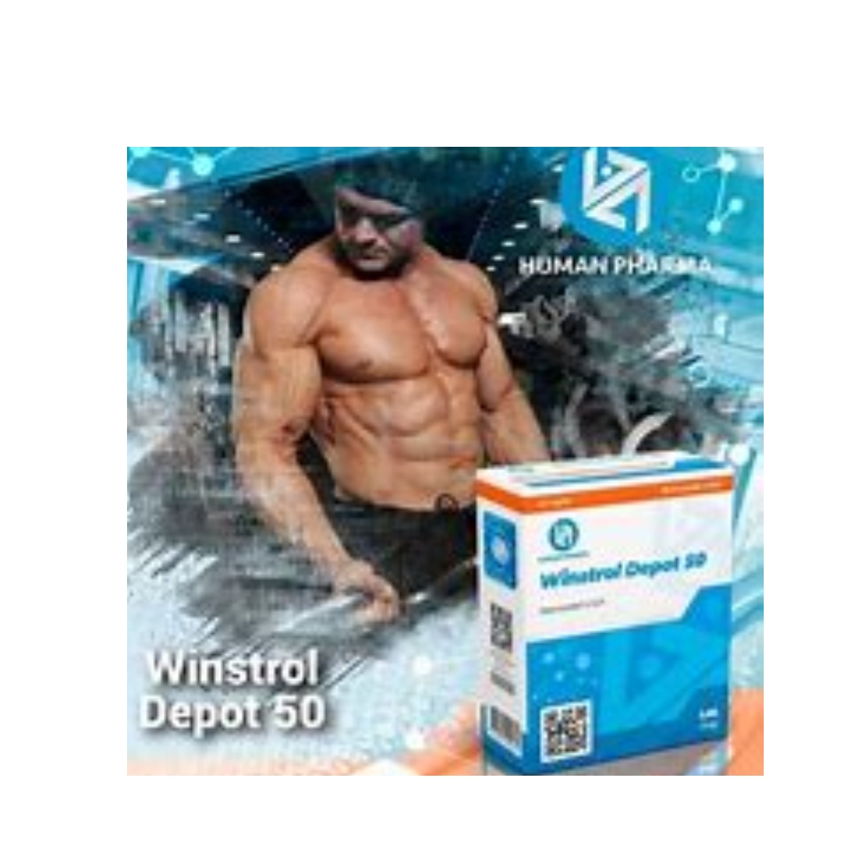 WINSTROL DEPOT 50 - Stanozolol - Inyectable - 50mg/ml 10ml - Human Pharma - Definición extrema con músculo seco, duro y sin retención