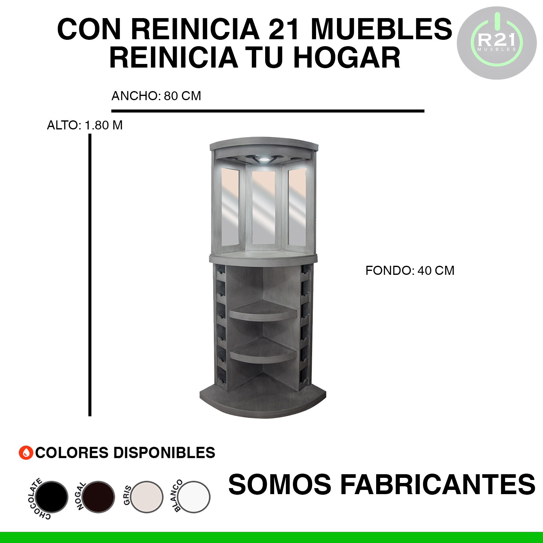 Cantina  gris bar moderna esquinera mueble para botellas