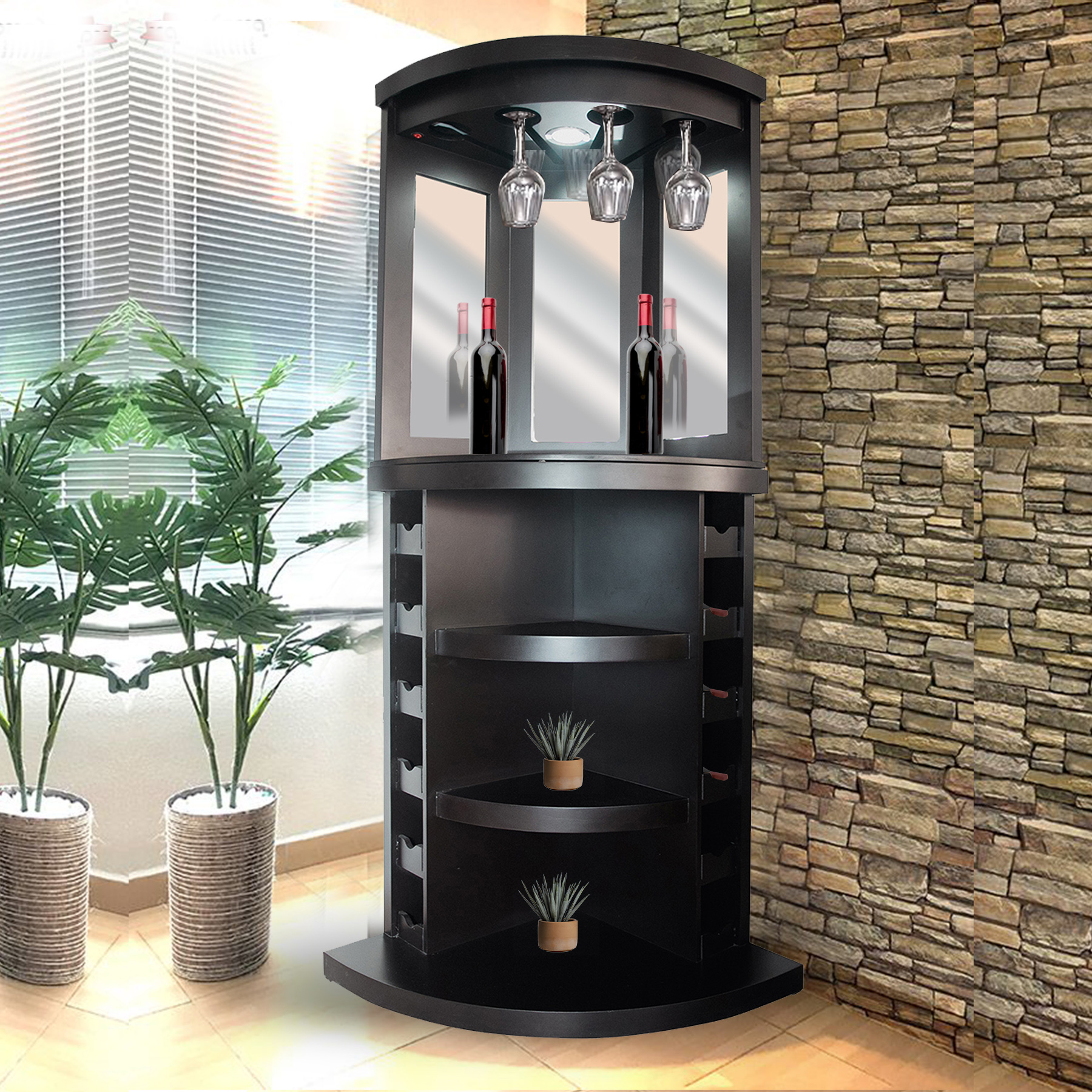 Cantina Esquinera Diseño Elegante Amplio Espacio de Almacenaje