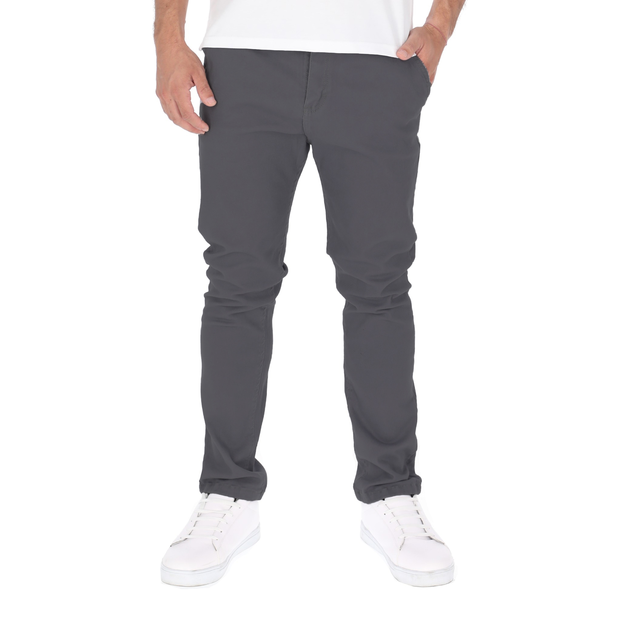 Jeans De Gabardina Color Gris Para Hombre CHB Chili Beans Clothing Co..