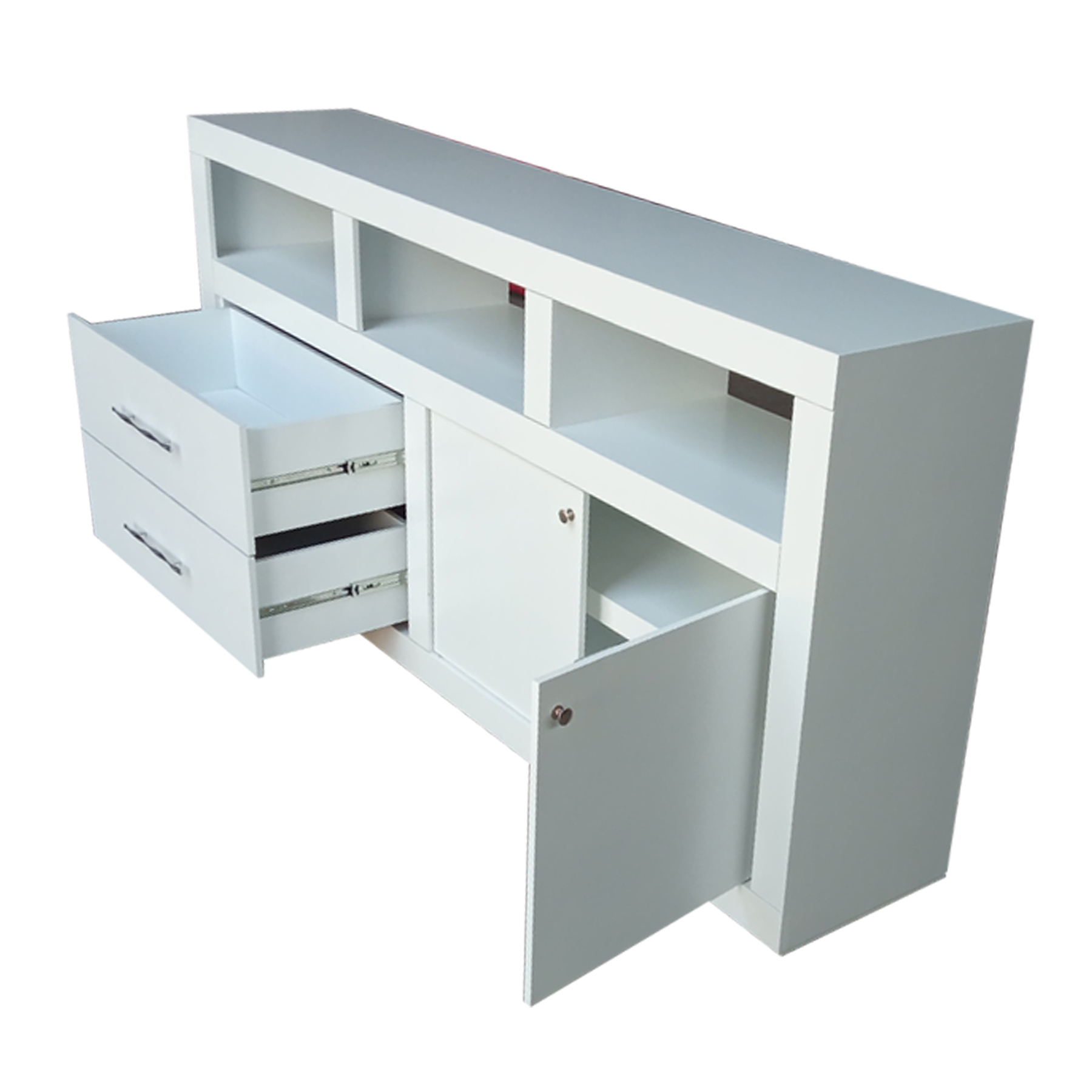 Centro de entretenimiento blanco mueble moderno centro para tv 